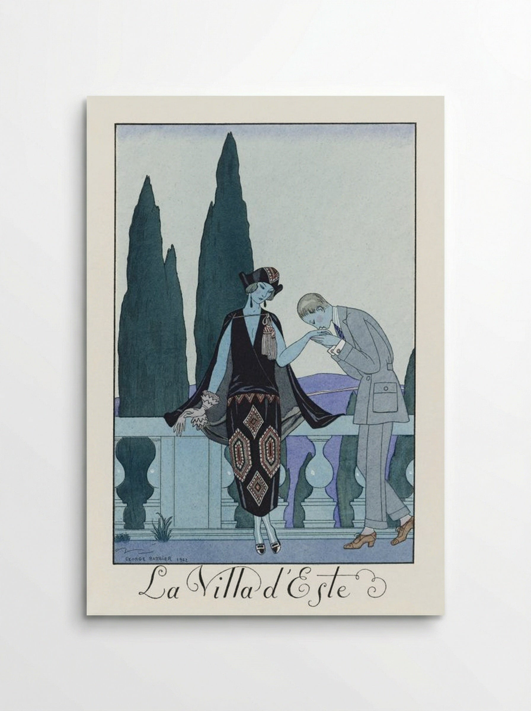La Villa d'Este - George Barbier - Poster