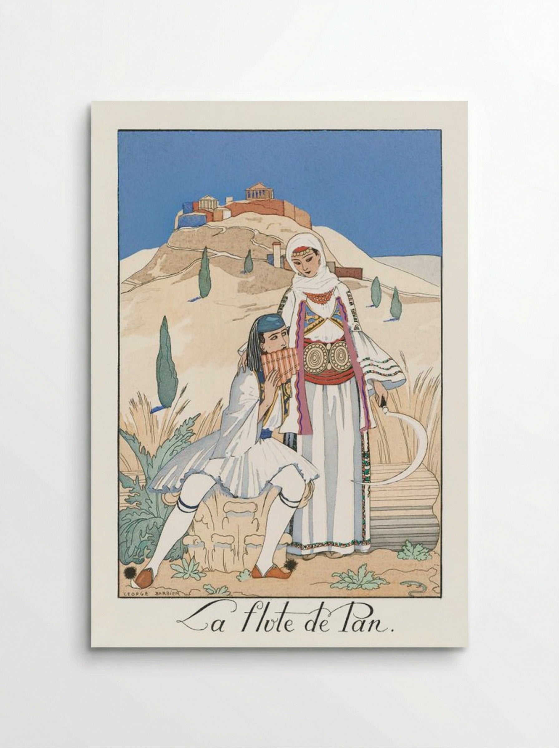 La Flûte de Pan - George Barbier - Poster