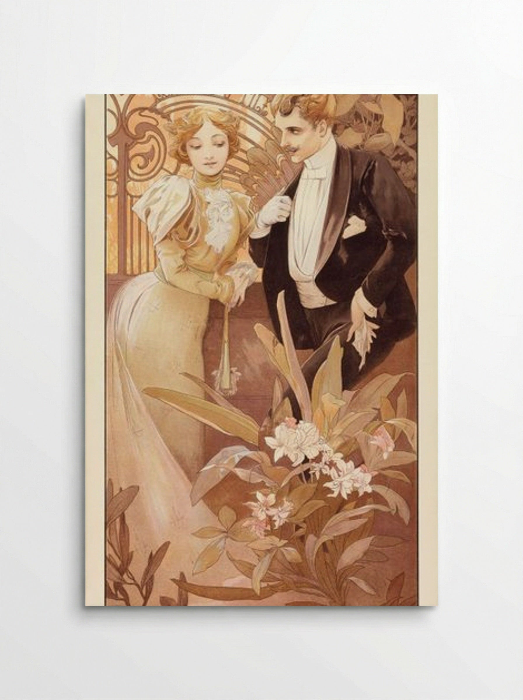 Flirt - Alphonse Mucha - Poster
