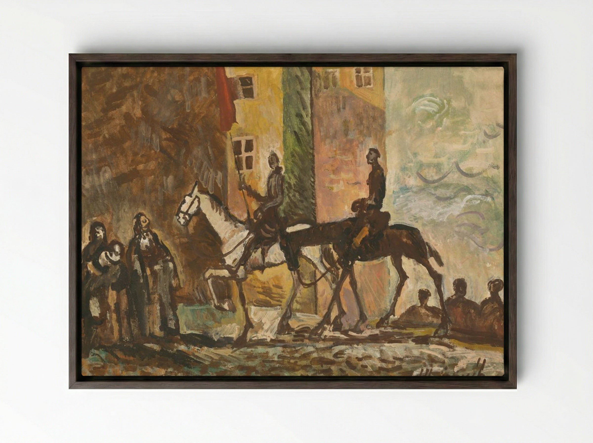 Victorious Return - Cyprián Majerník - Framed Canvas Dark Wood