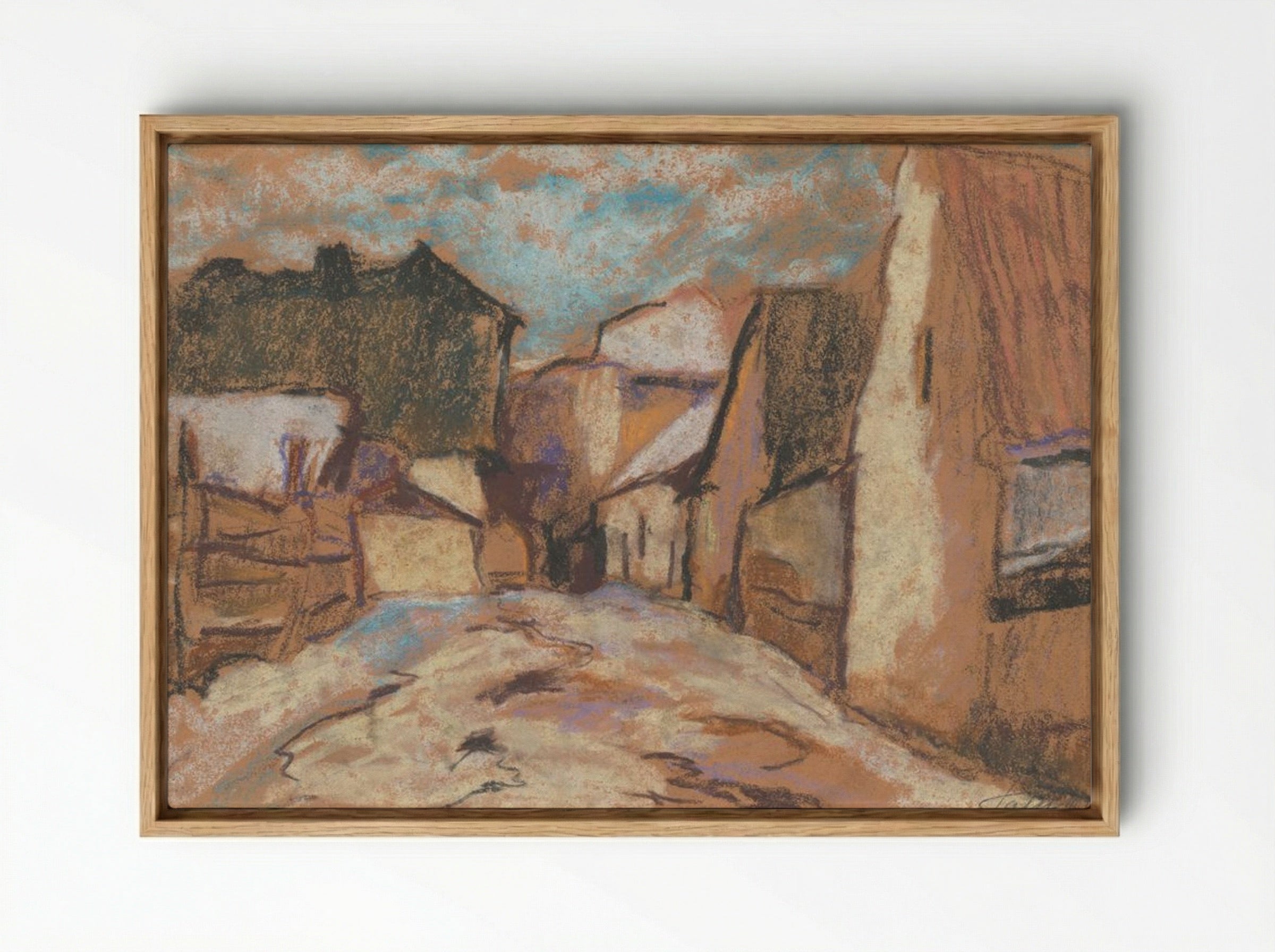 Alley - Zolo Palugyay - Framed Canvas Wood