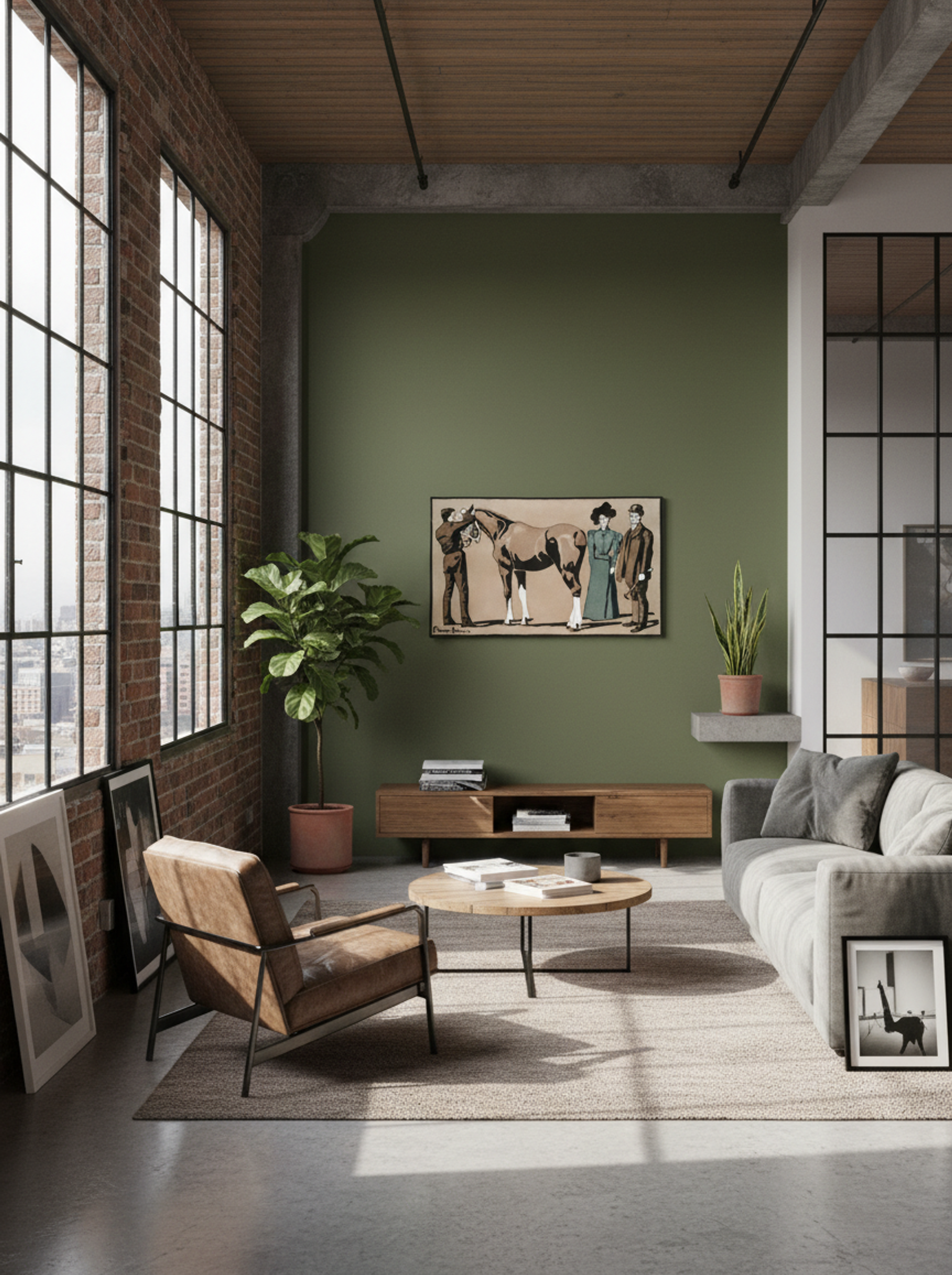 People and Horse - Edward Penfield - Lifestyle