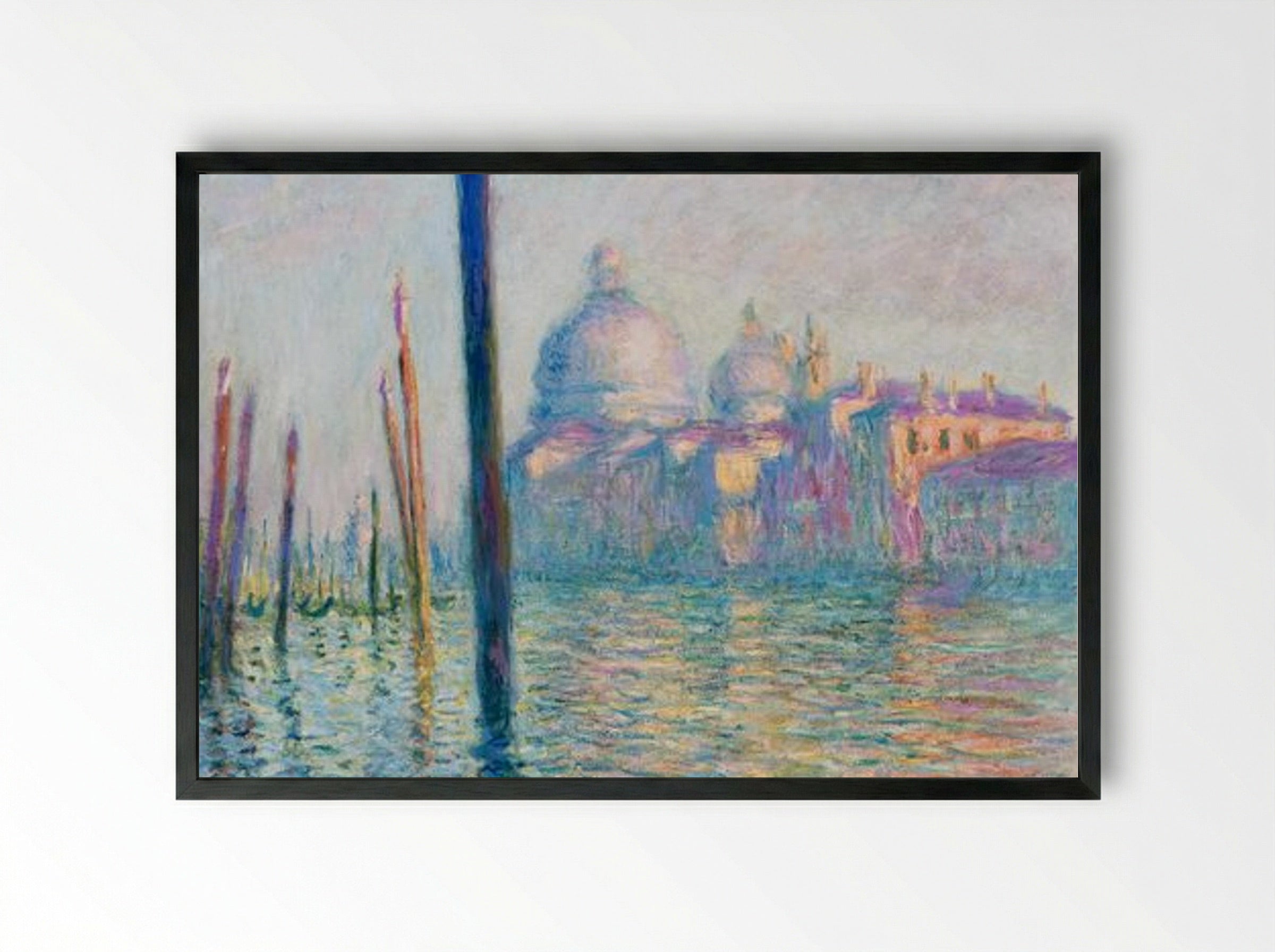 Le Grand Canal, Venice - Claude Monet - Framed Print Black