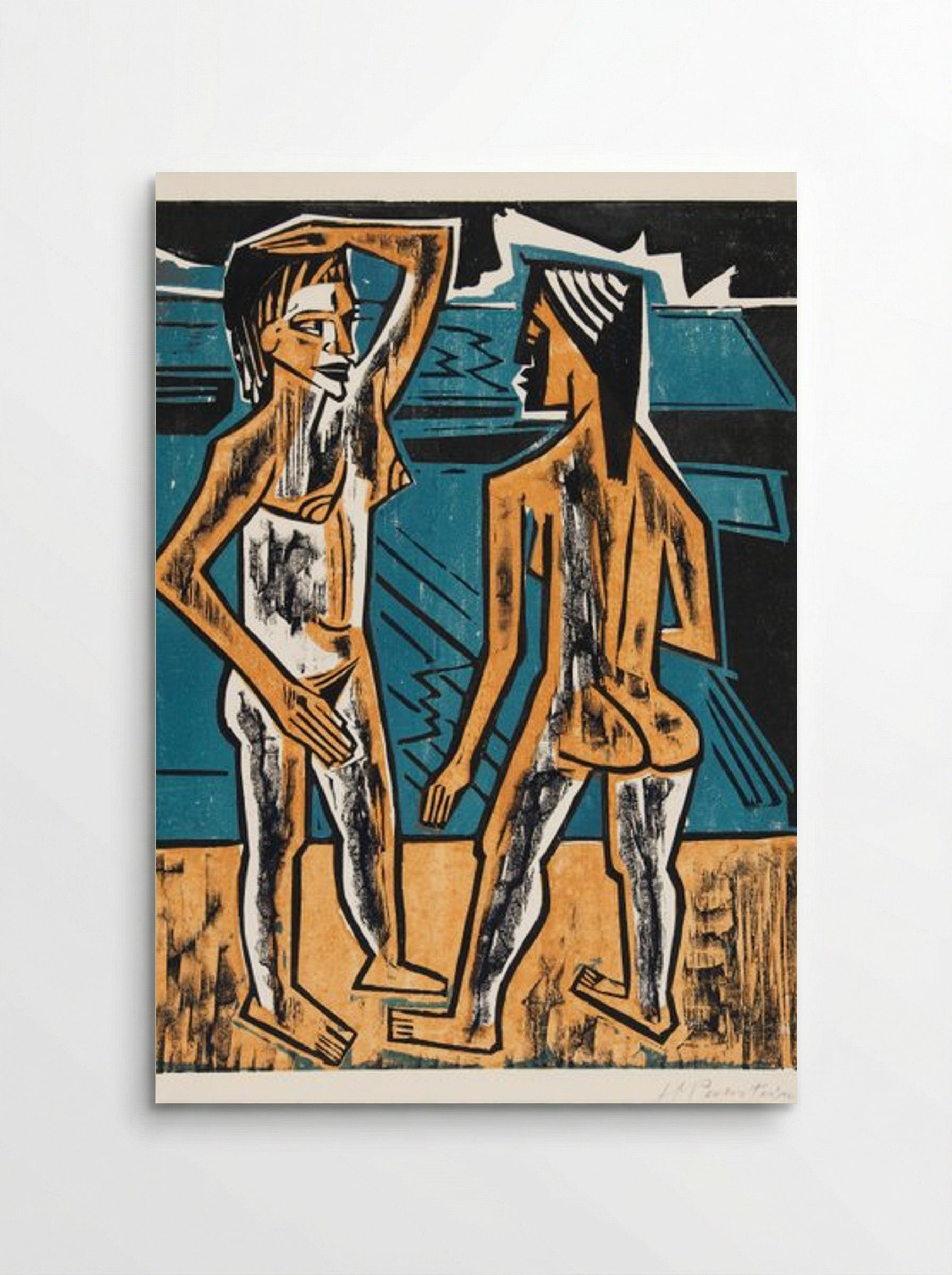 Two Standing Nudes - Max Pechstein - Poster