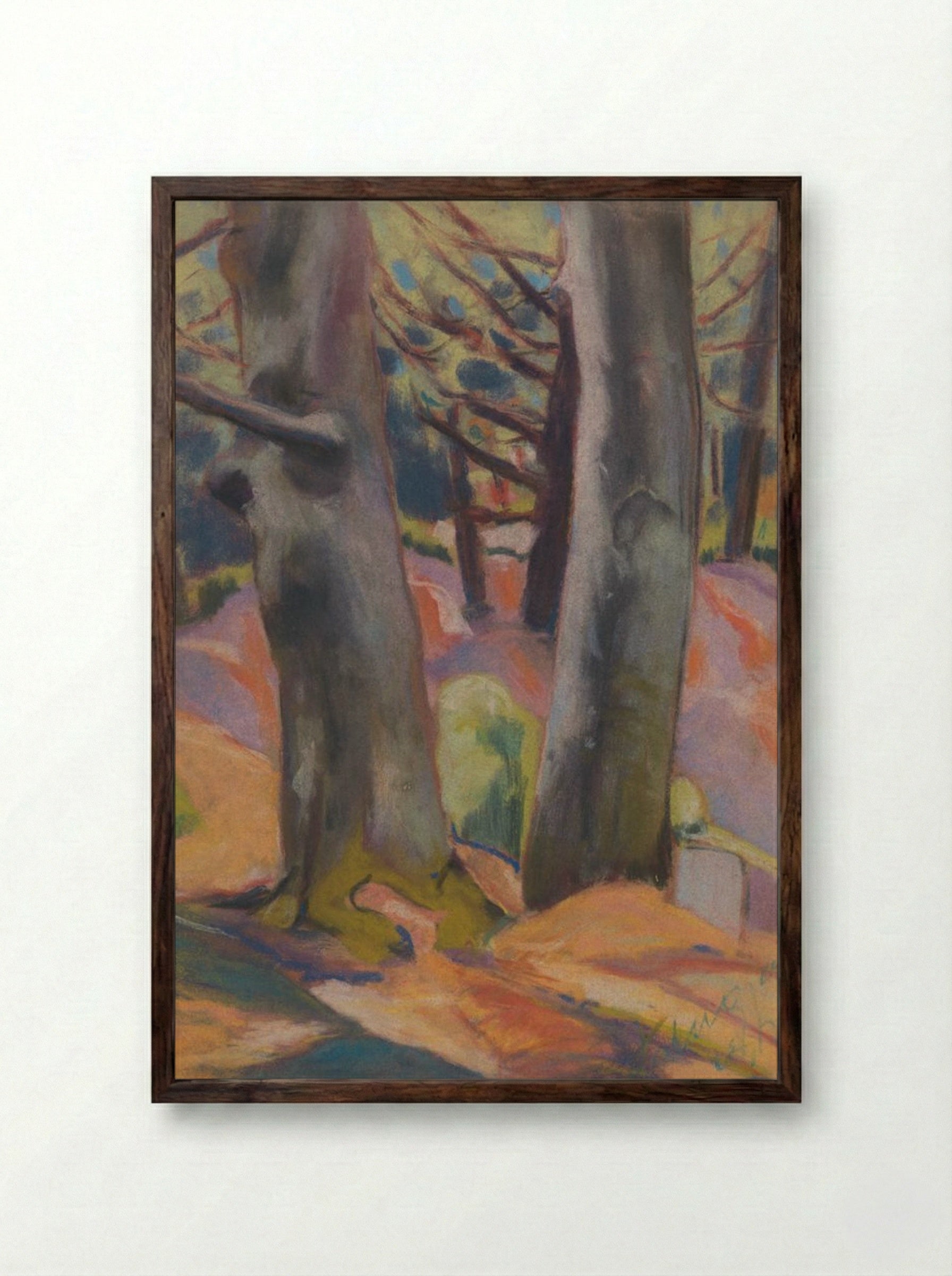 Study of Trees - Zolo Palugyay - Framed Print Dark Wood