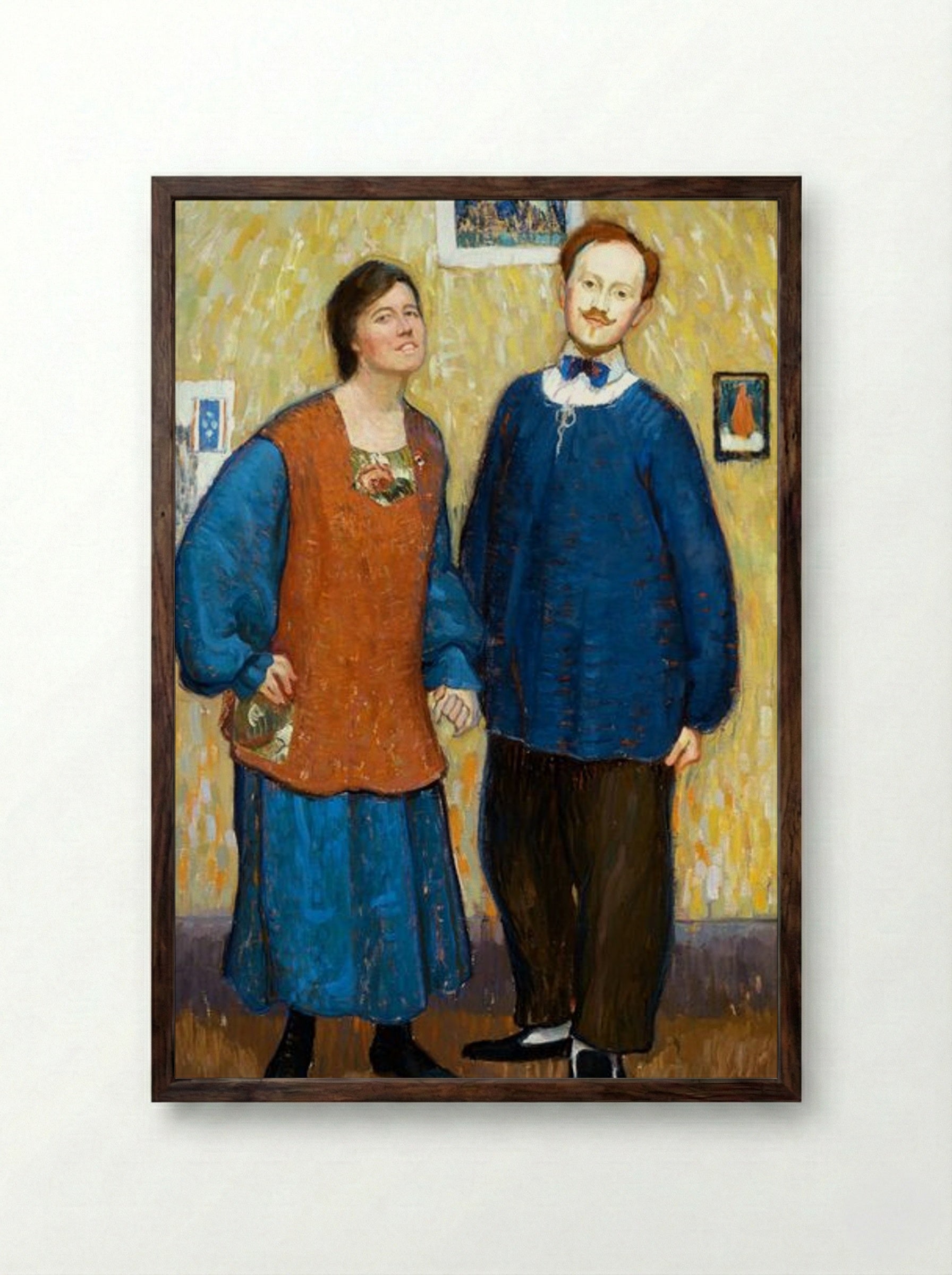 We Don't Know Where We're Going, But We're On The Way - Edouard Antonin Vysekal - Framed Print Dark Wood