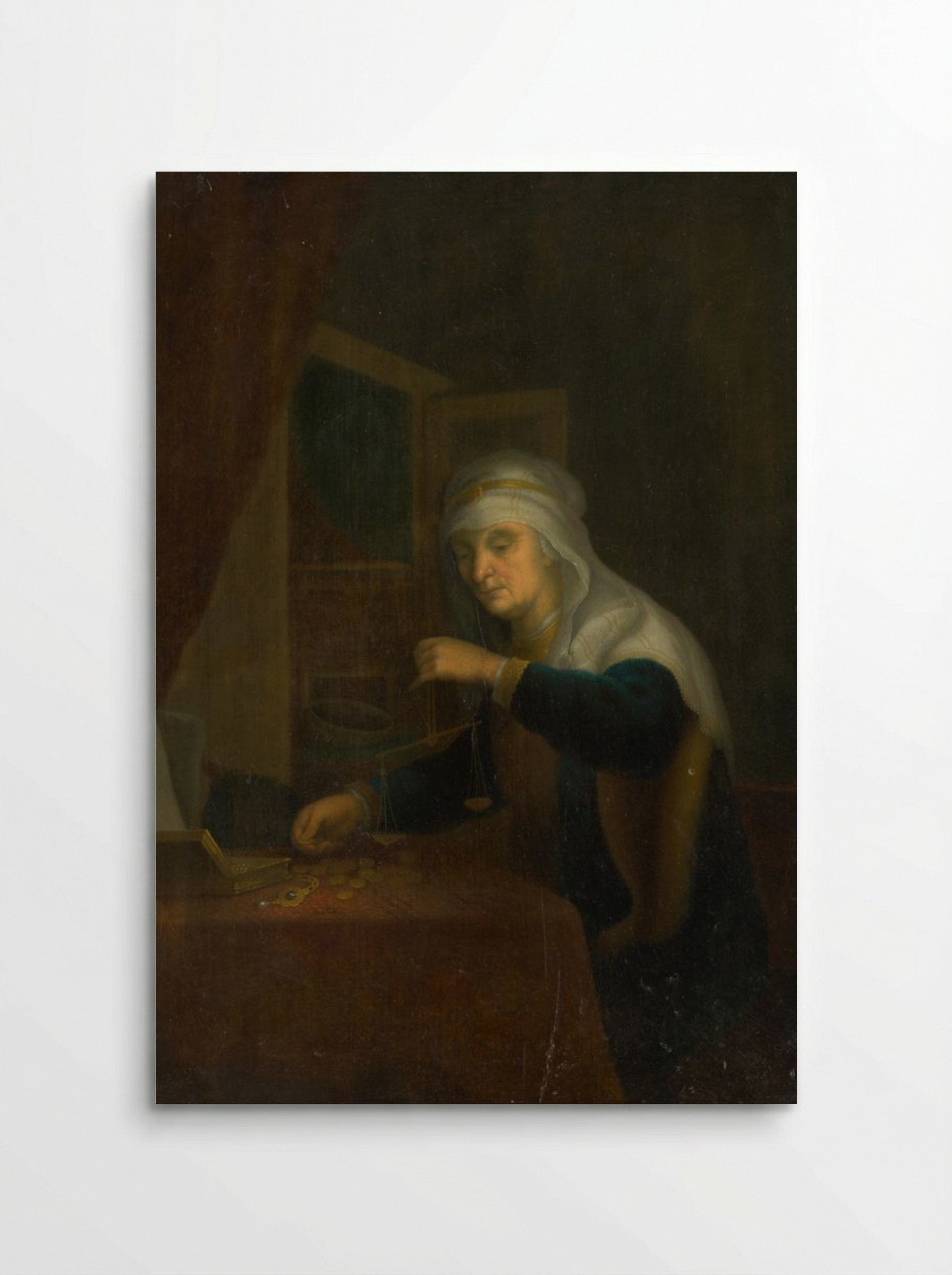 The Weighing of Gold - Pieter de Hooch - Poster