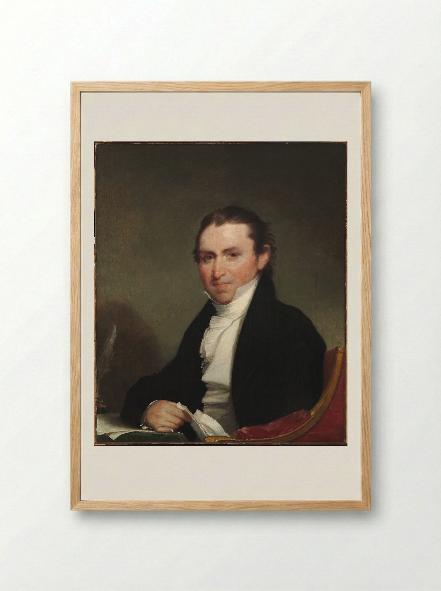 John Lowell (1769-1840) - Gilbert Stuart - Framed Print Wood