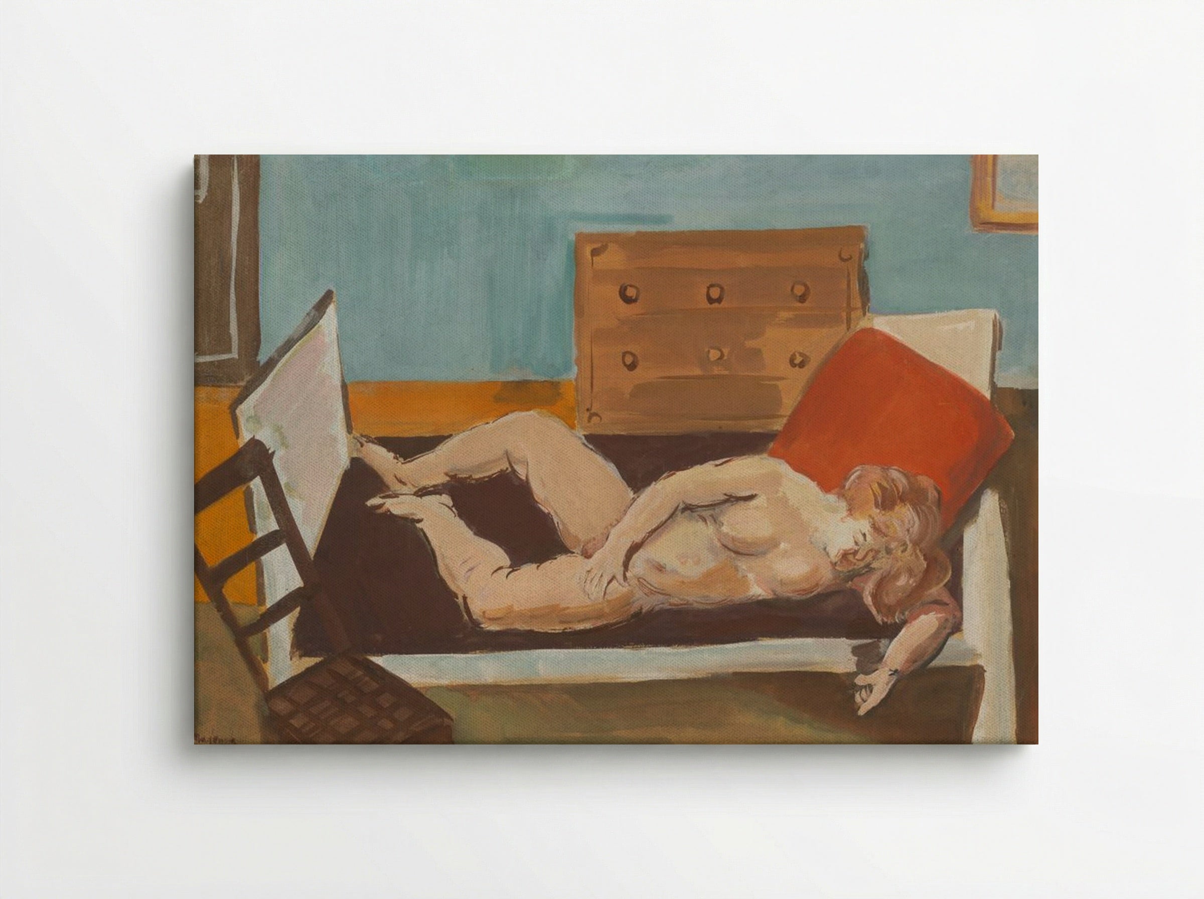 Nude on a Bed - Cyprián Majerník - Canvas