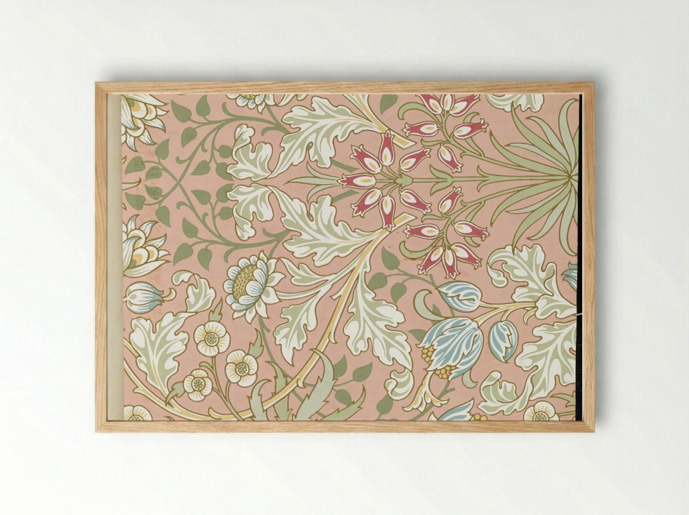 Hyacinth, Pattern No. 480 - Fine Art Print - Framed Print Wood