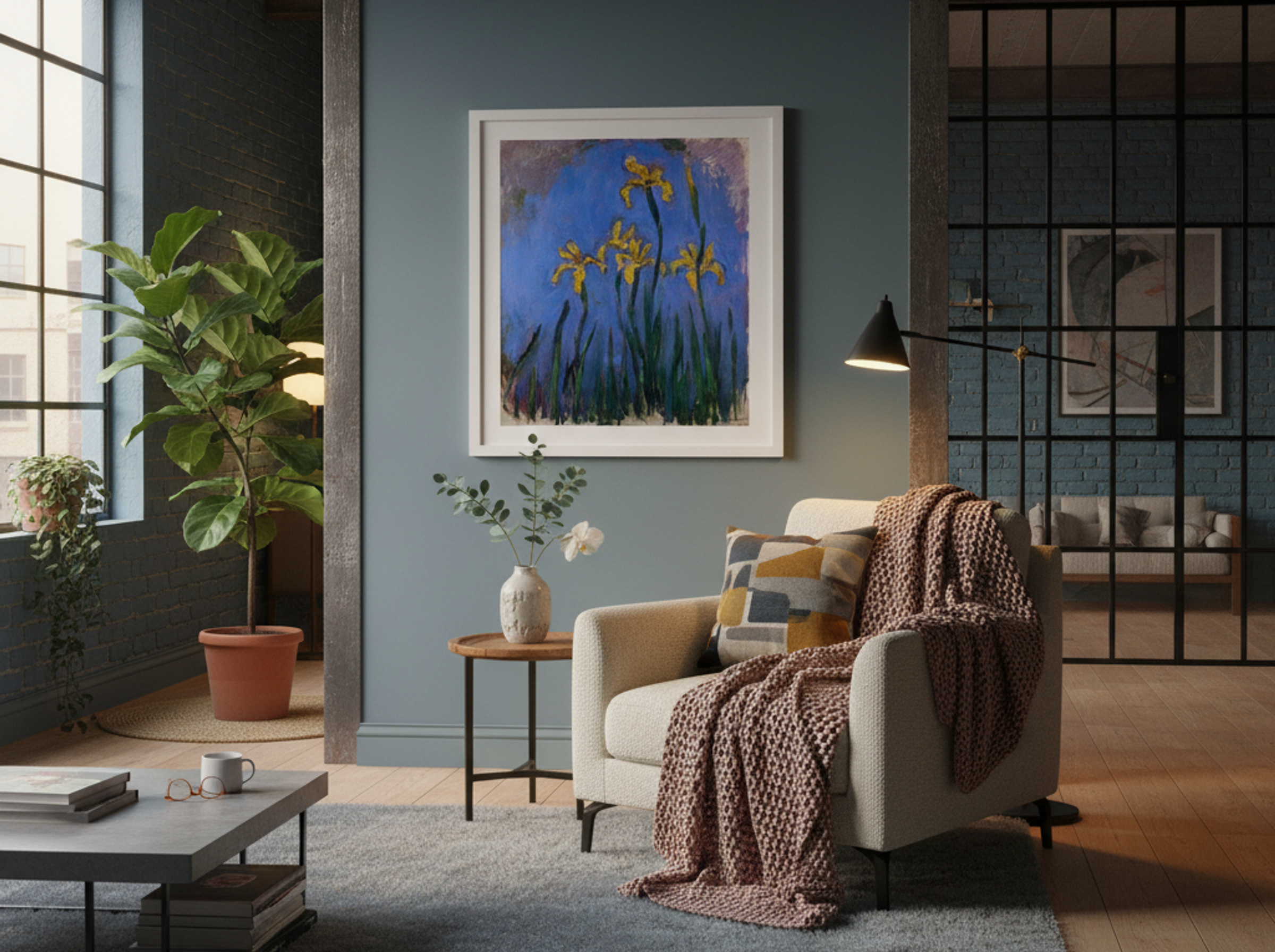 Yellow Irises - Claude Monet - Lifestyle