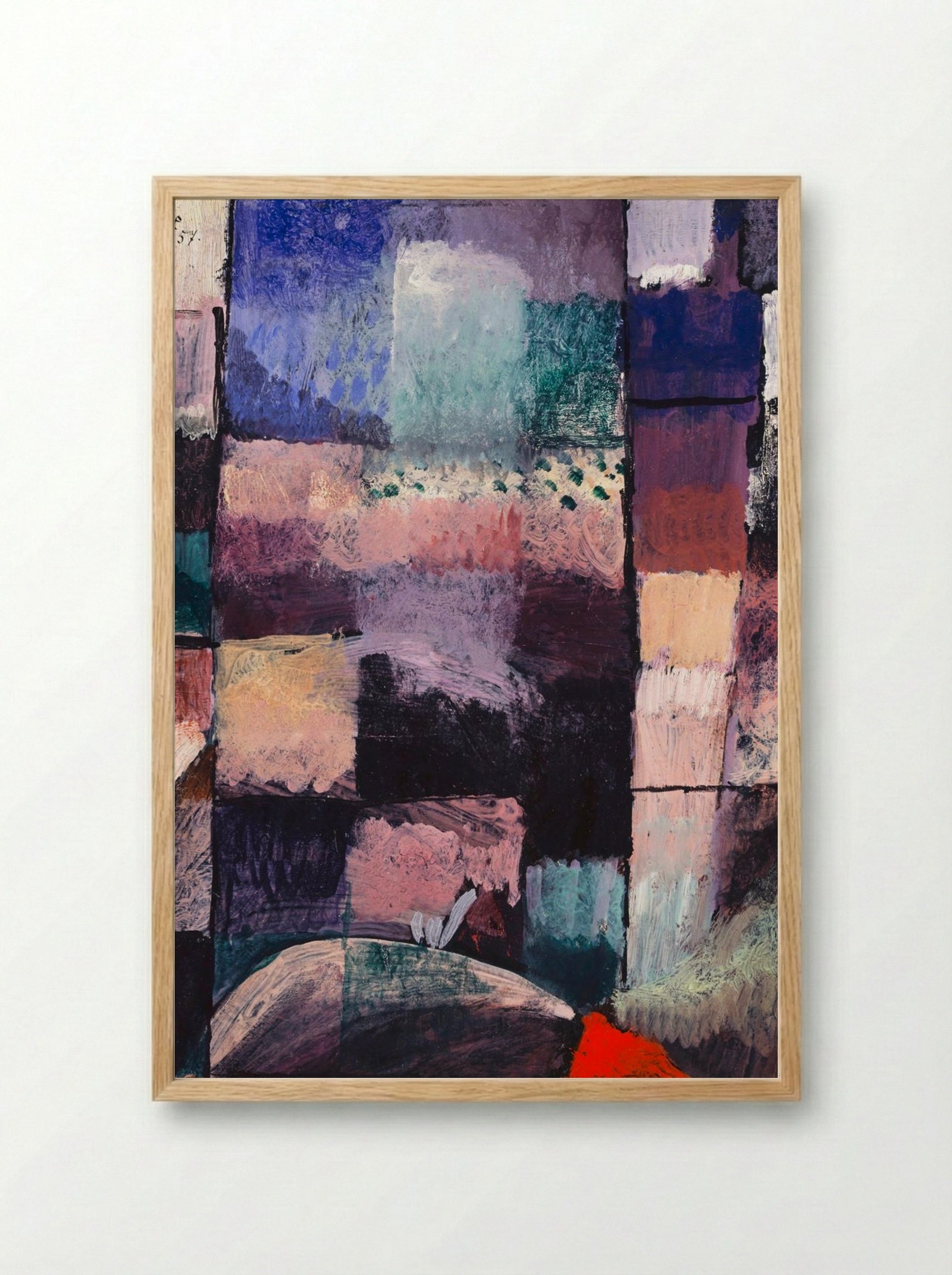 About a Motif from Hammamet - Paul Klee - Framed Print Wood