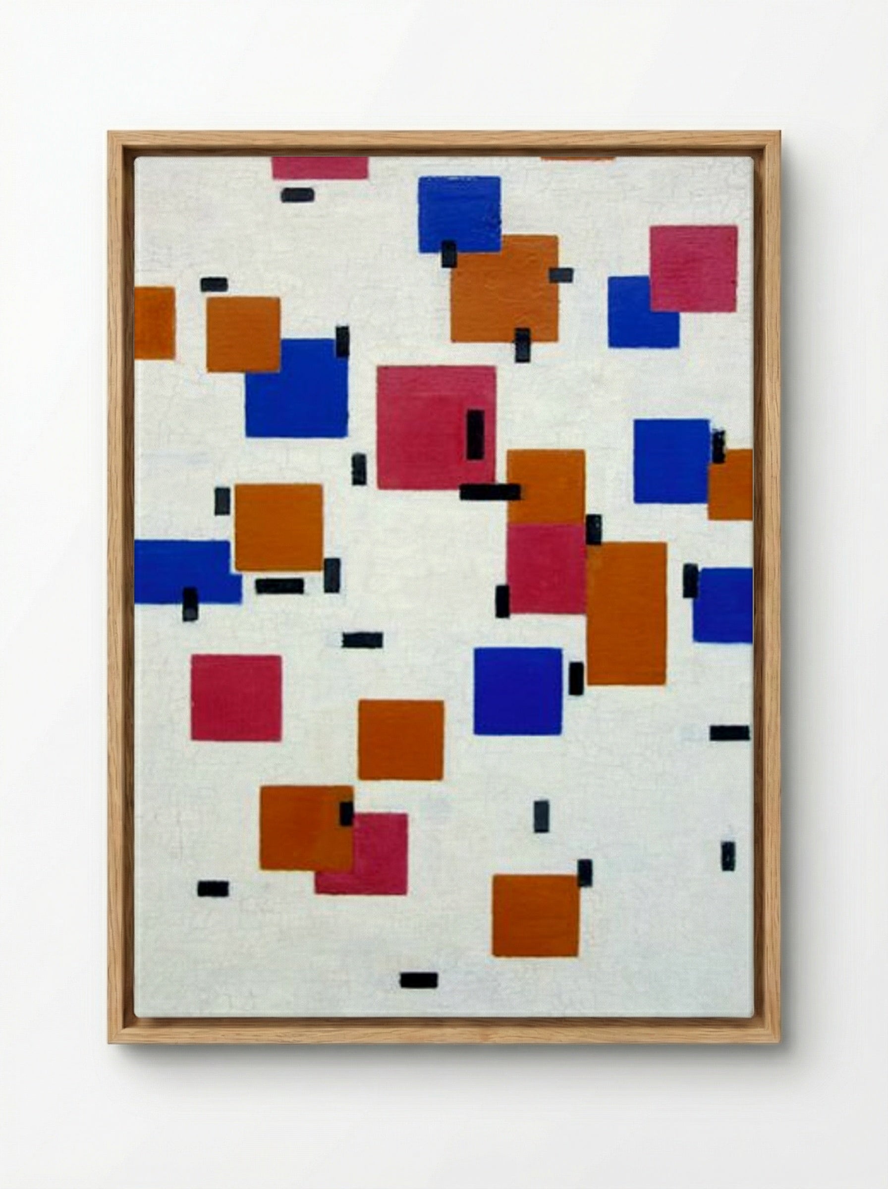 Composition in Colour A - Piet Mondrian - Framed Canvas Wood