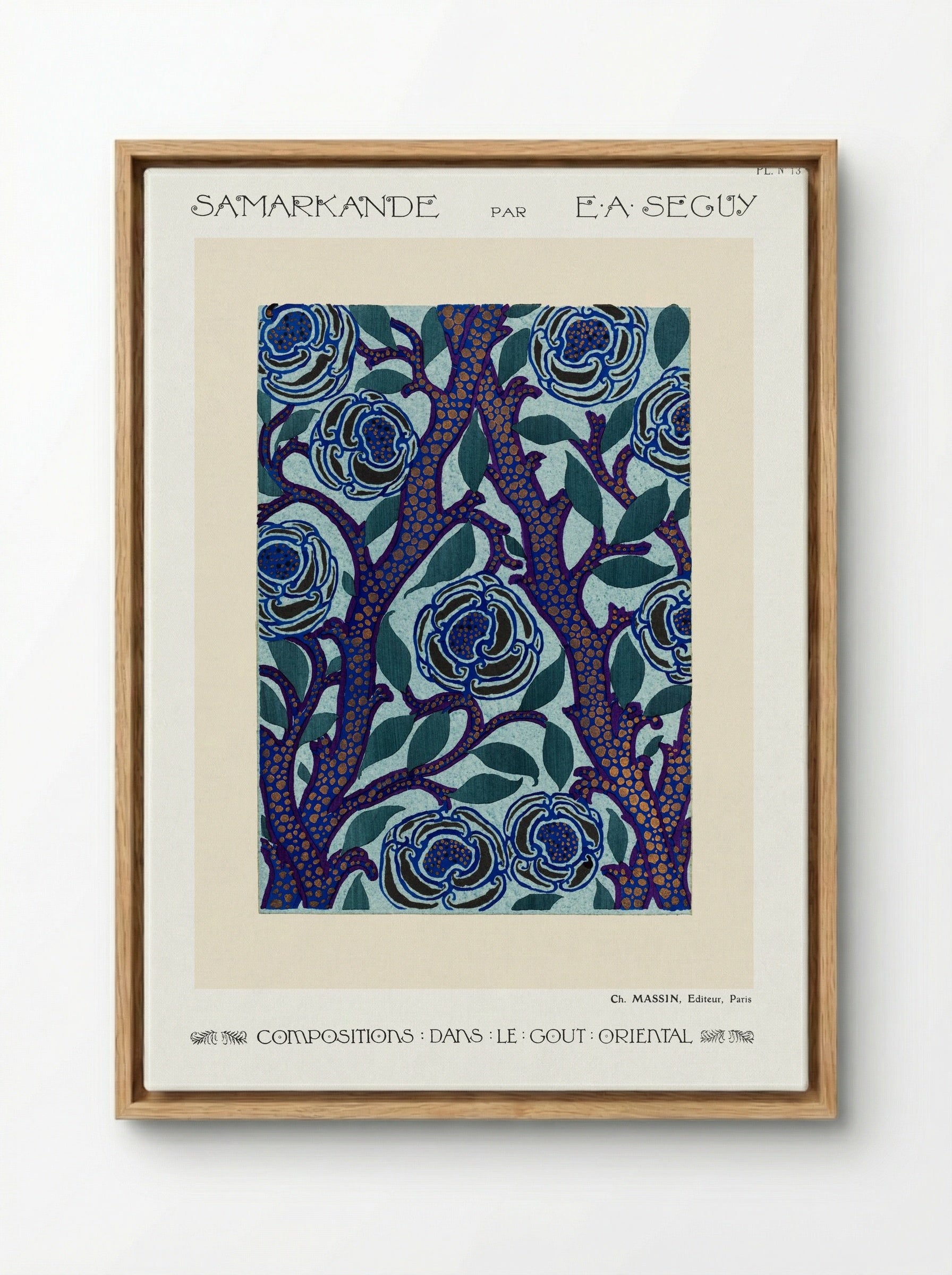 Samarkande, Plate 13 - Émile-Allain Séguy - Framed Canvas Wood