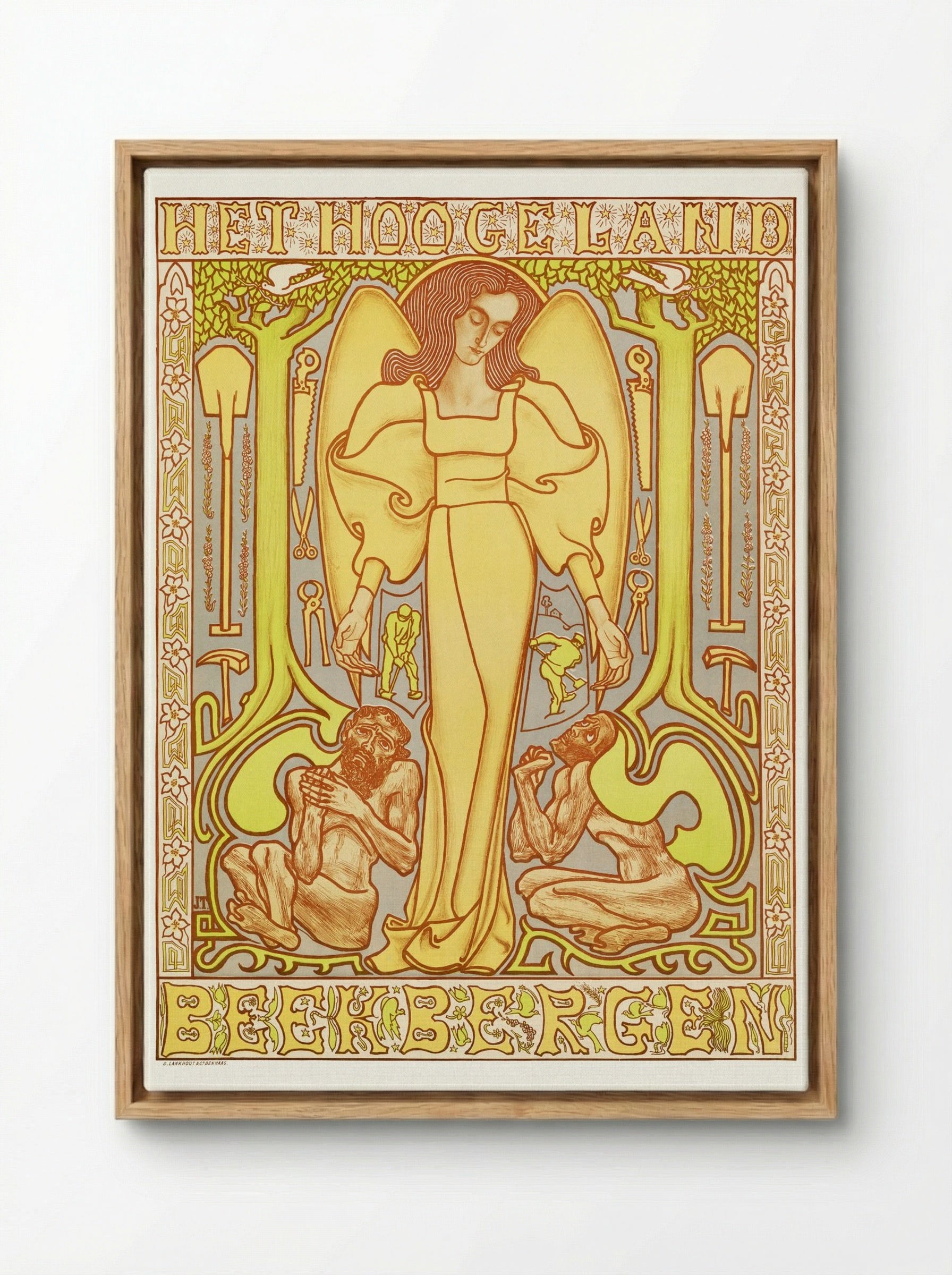 The Hoogeland, Beekbergen - Jan Toorop - Framed Canvas Wood