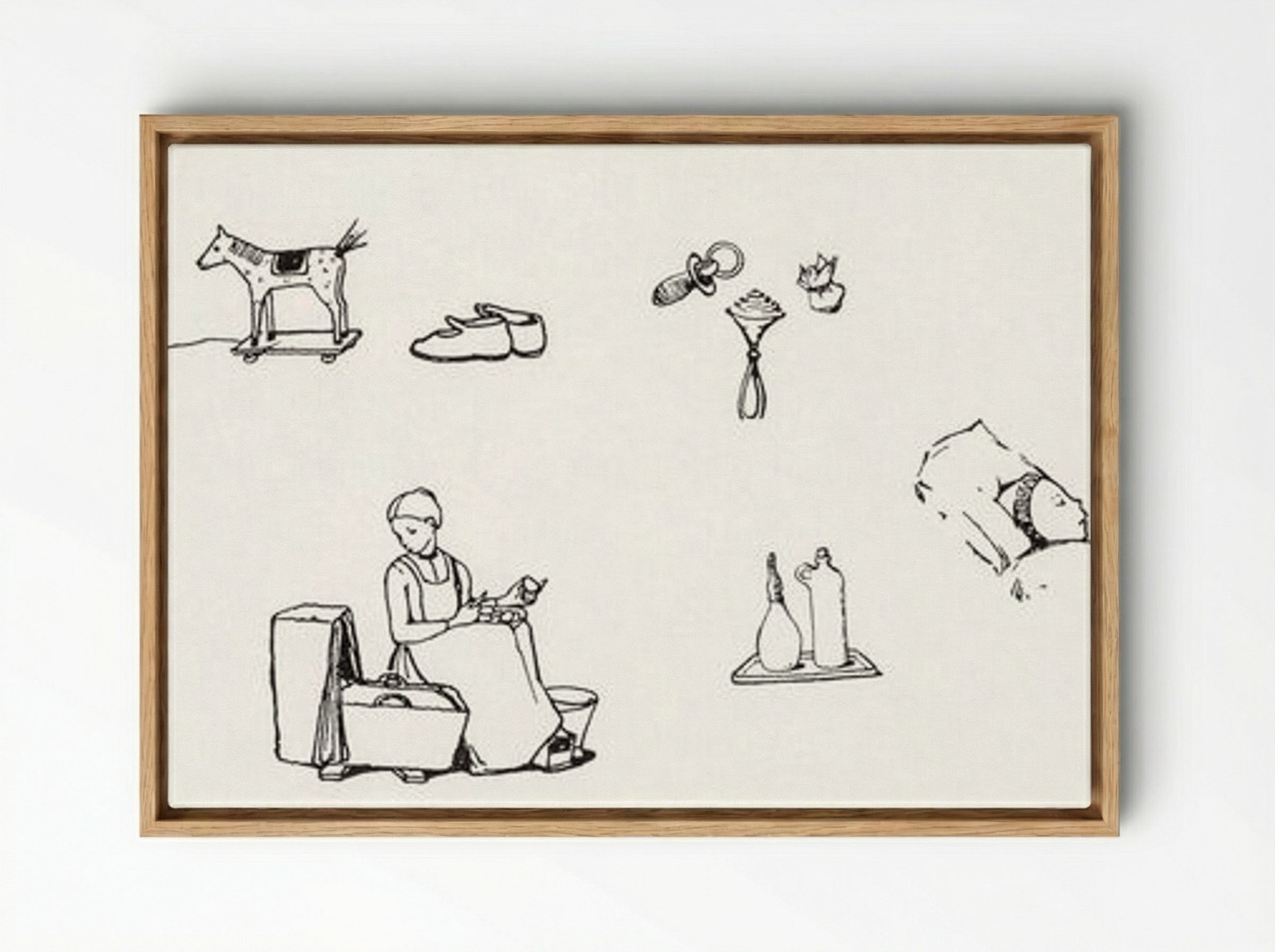 Icons of Childhood - Julie de Graag - Framed Canvas Wood