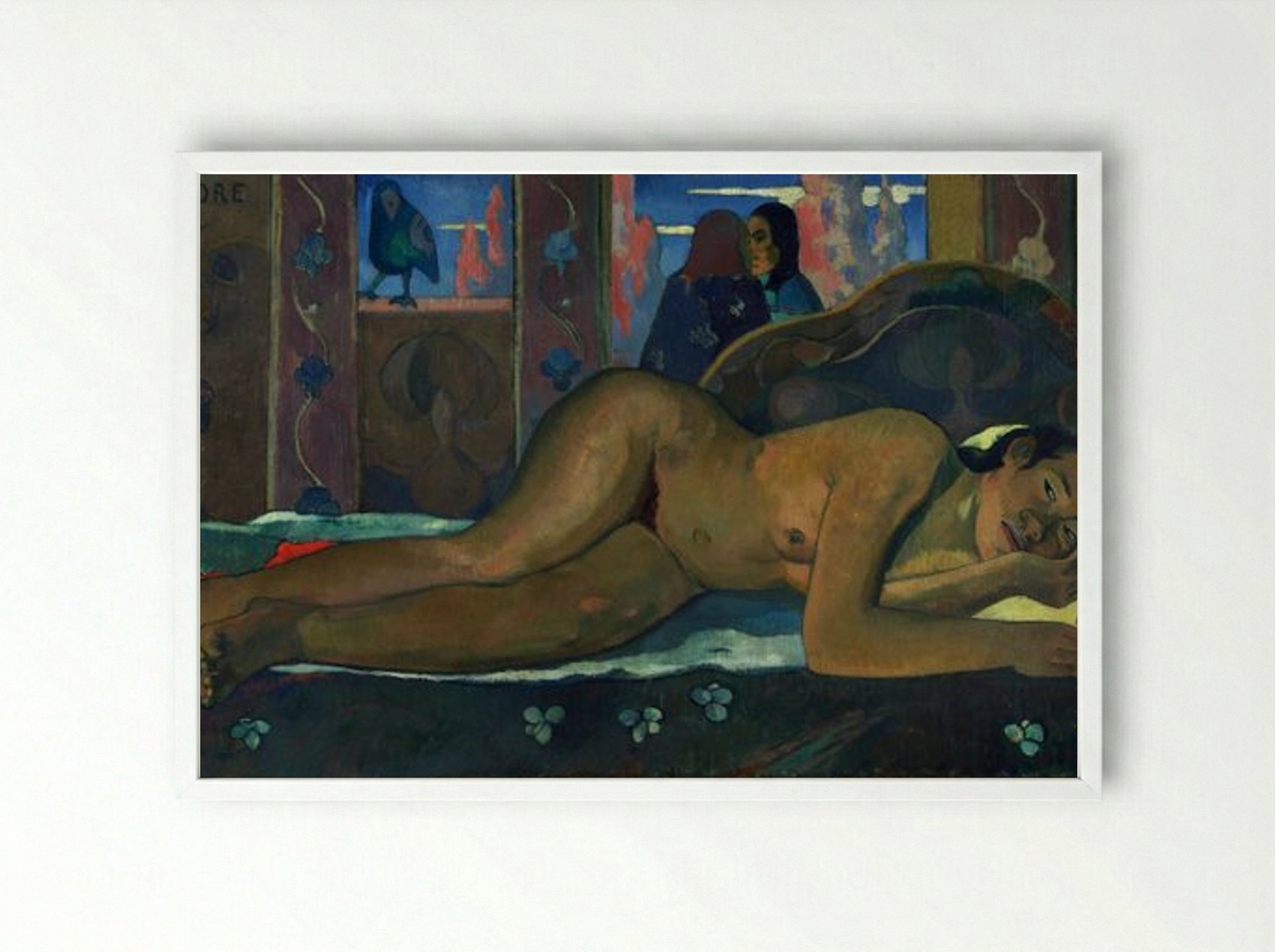 Nevermore - Paul Gauguin - Framed Print White