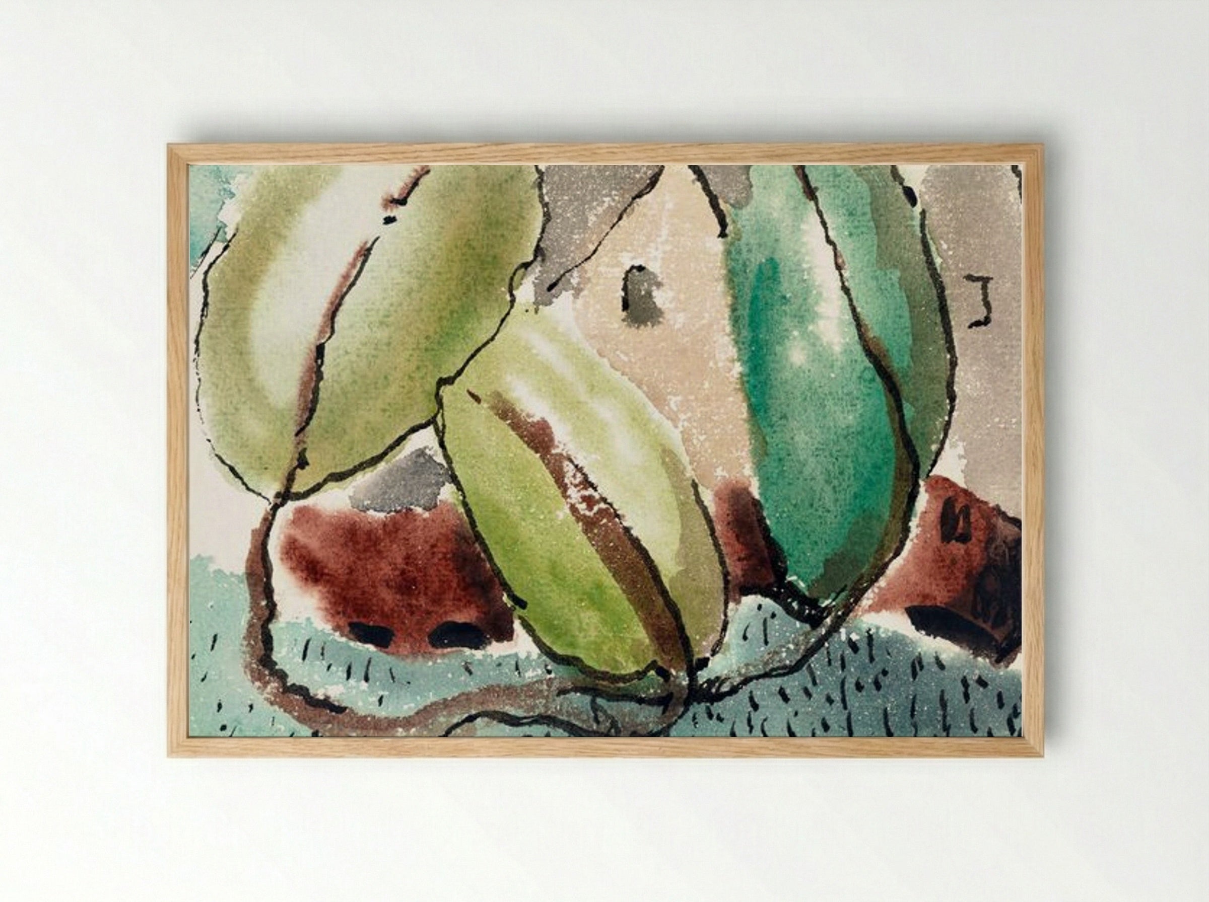 Dove's House with Trees - Arthur Dove - Framed Print Wood