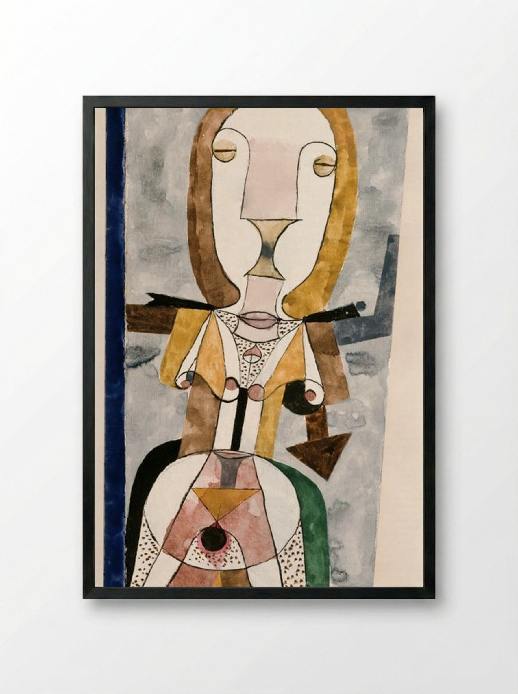 Popular Wall Painting - Paul Klee - Framed Print Black