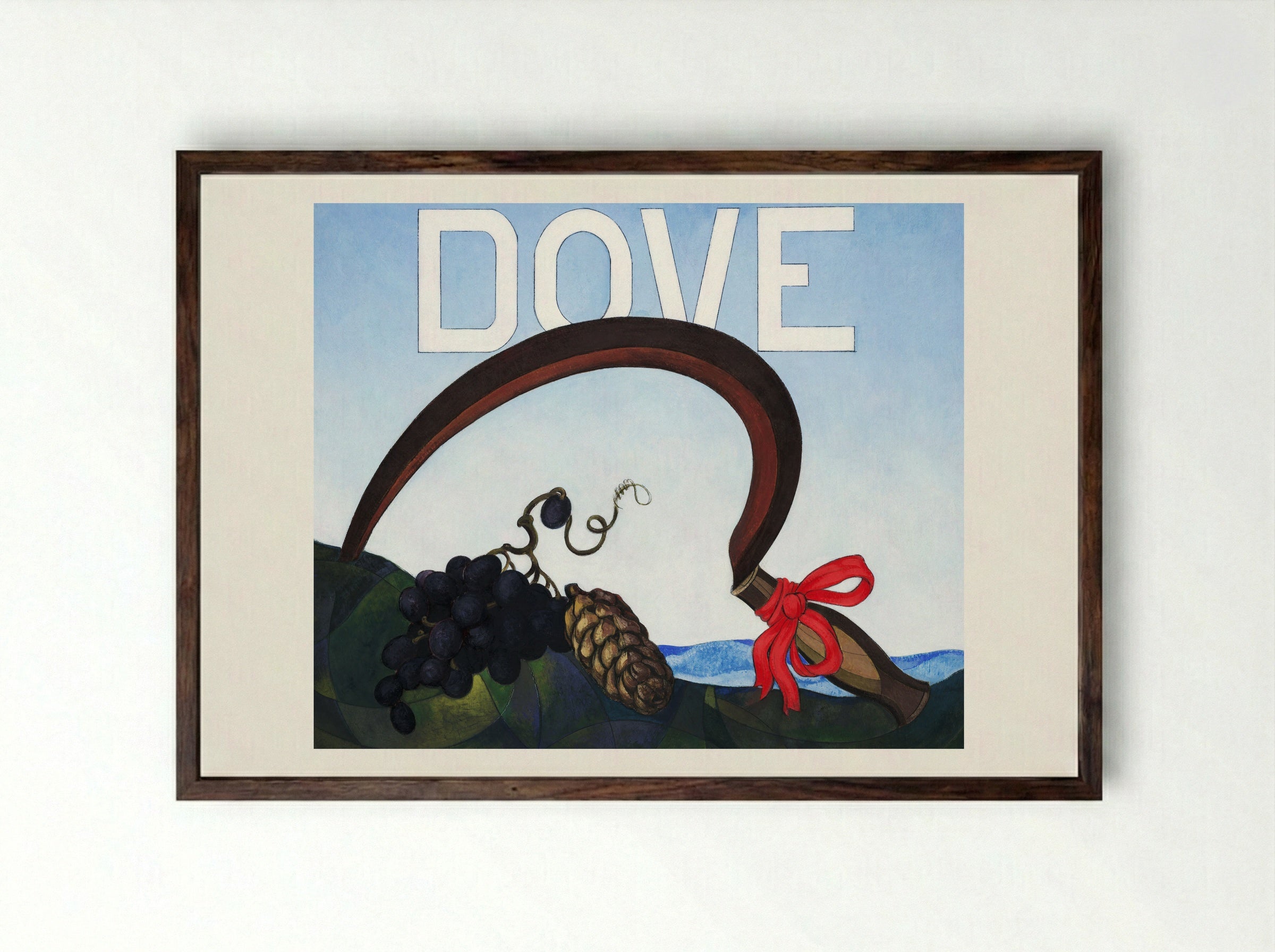 Dove - Charles Demuth - Framed Print Dark Wood