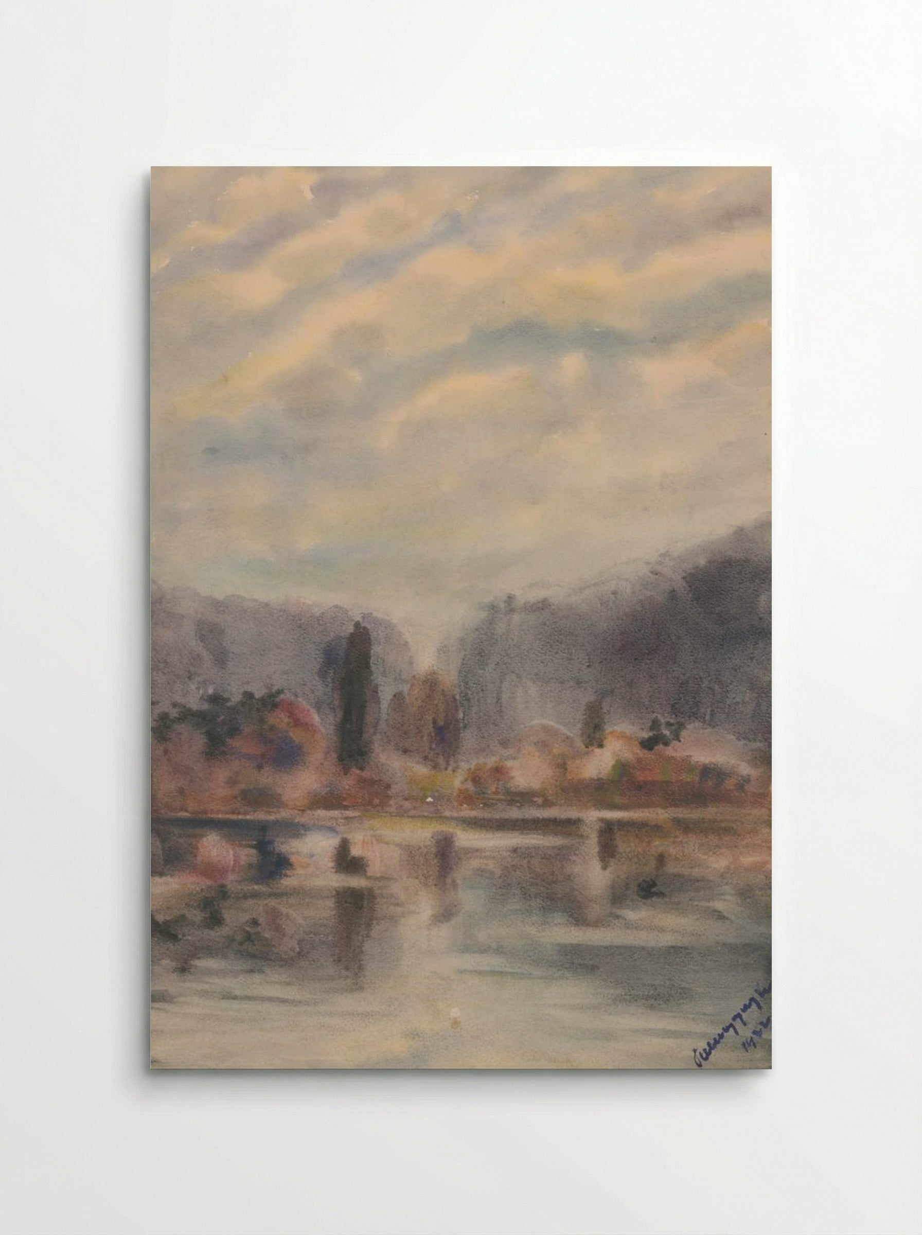 Twilight at a Pond - Zolo Palugyay - Poster