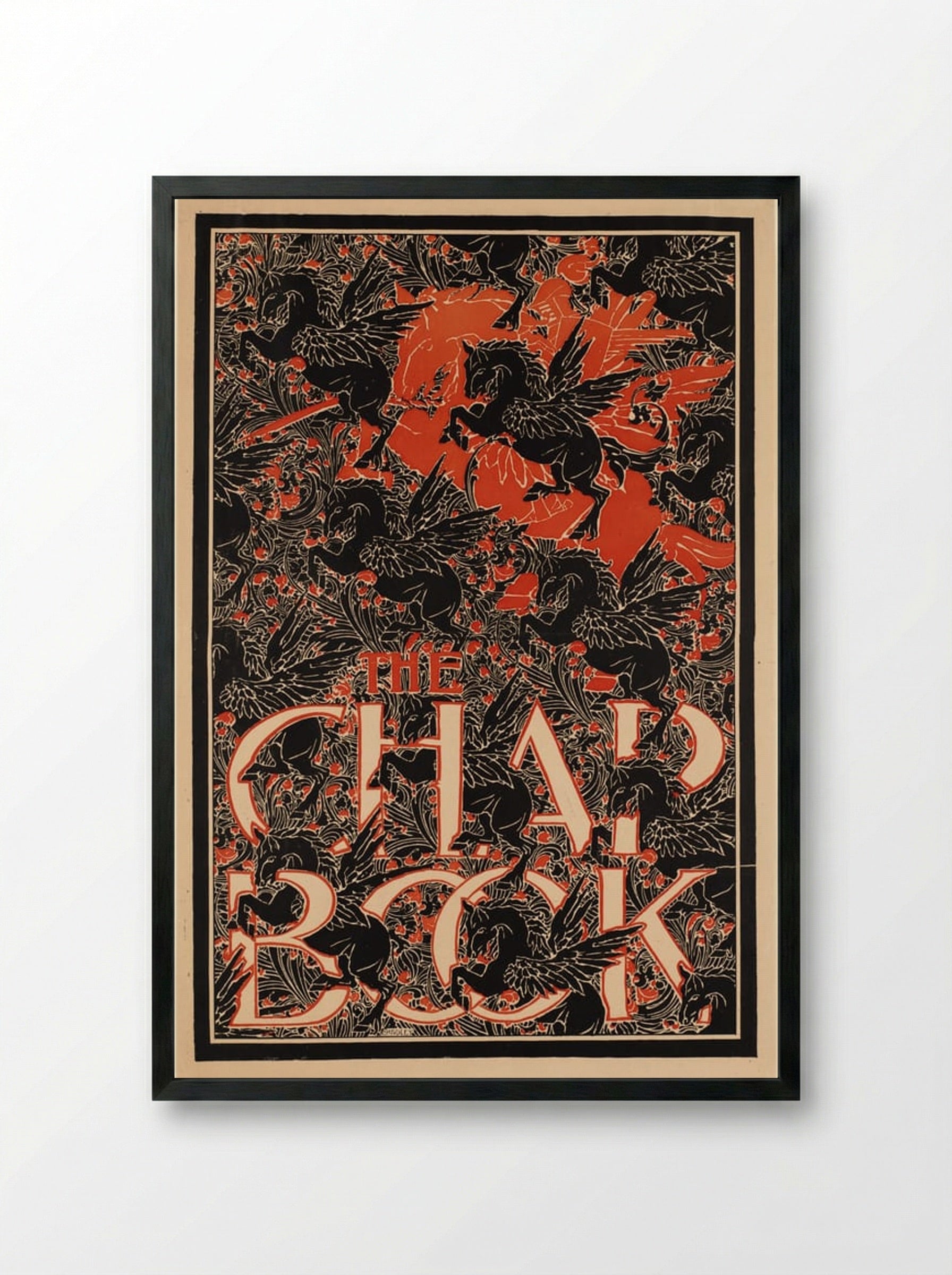 The Chap-Book - Will H. Bradley - Framed Print Black