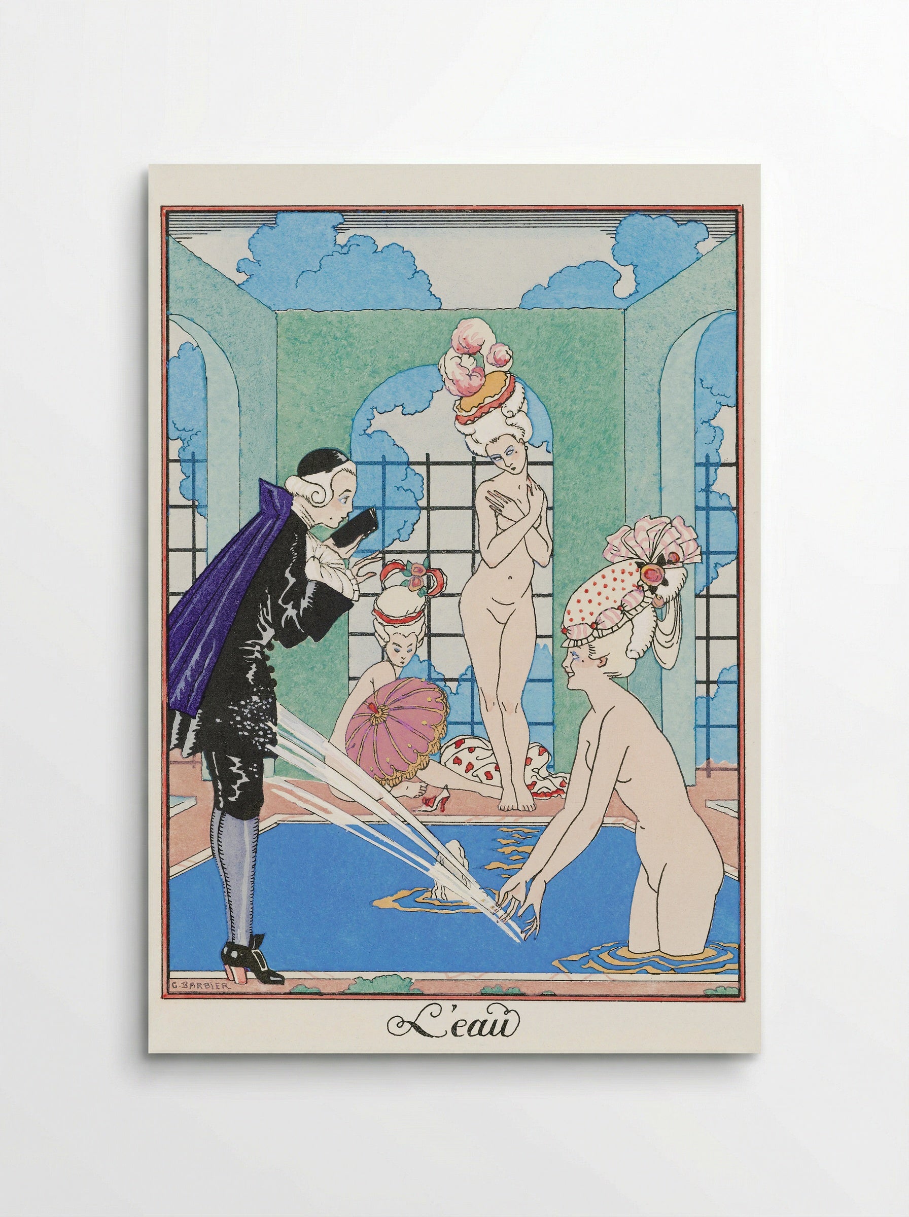 L'Eau - George Barbier - Poster