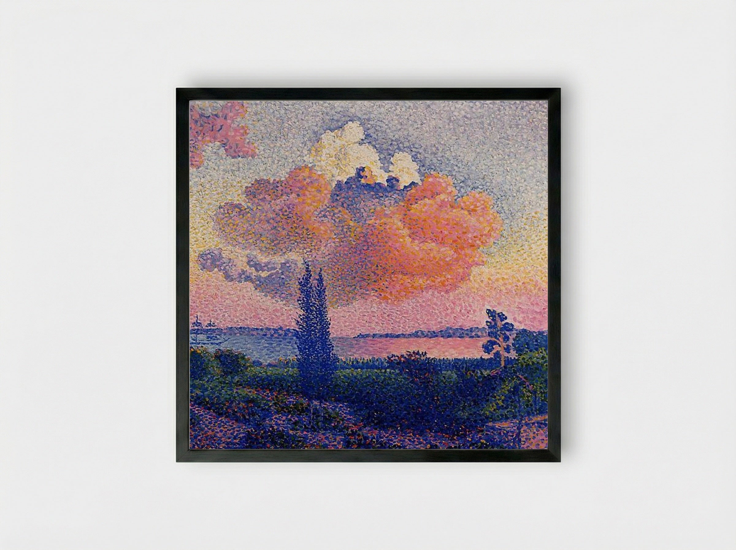 The Pink Cloud - Henri-Edmond Cross - Framed Print Black