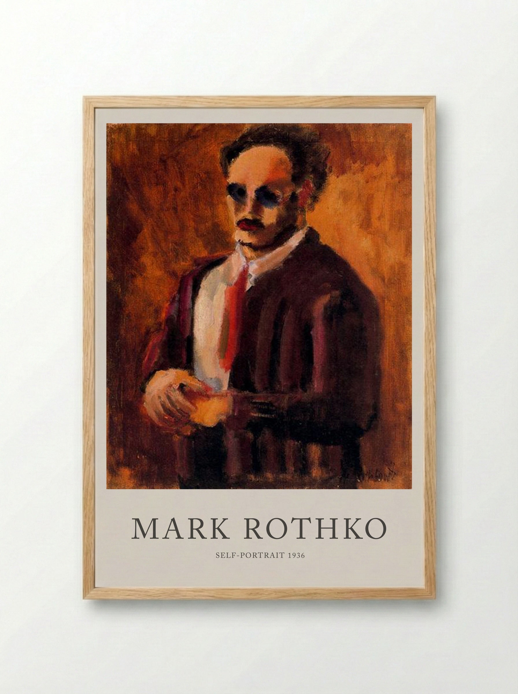 Self-Portrait - Mark Rothko - Framed Print Wood