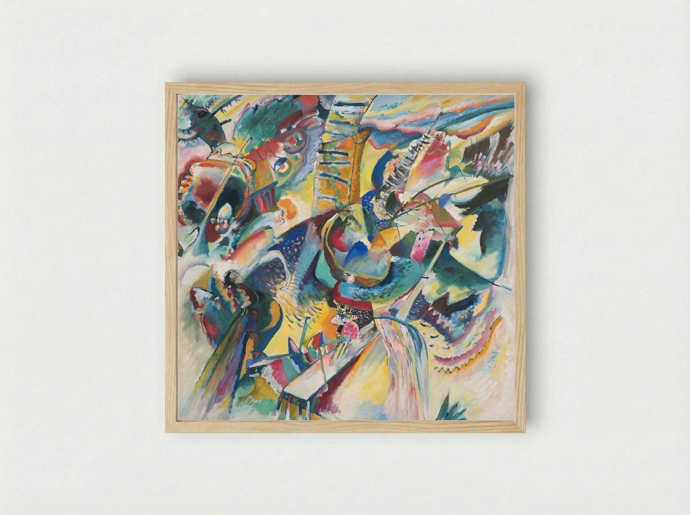 Improvisation Gorge - Wassily Kandinsky - Framed Print Wood