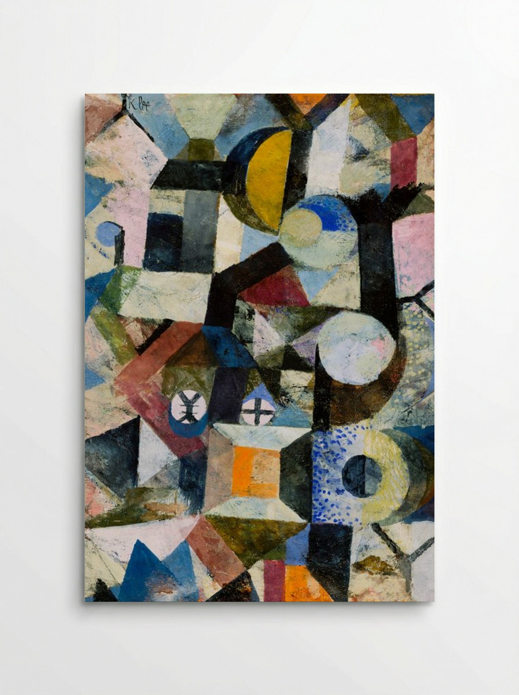 Composition with the Yellow Half-Moon and the Y - Paul Klee - Poster