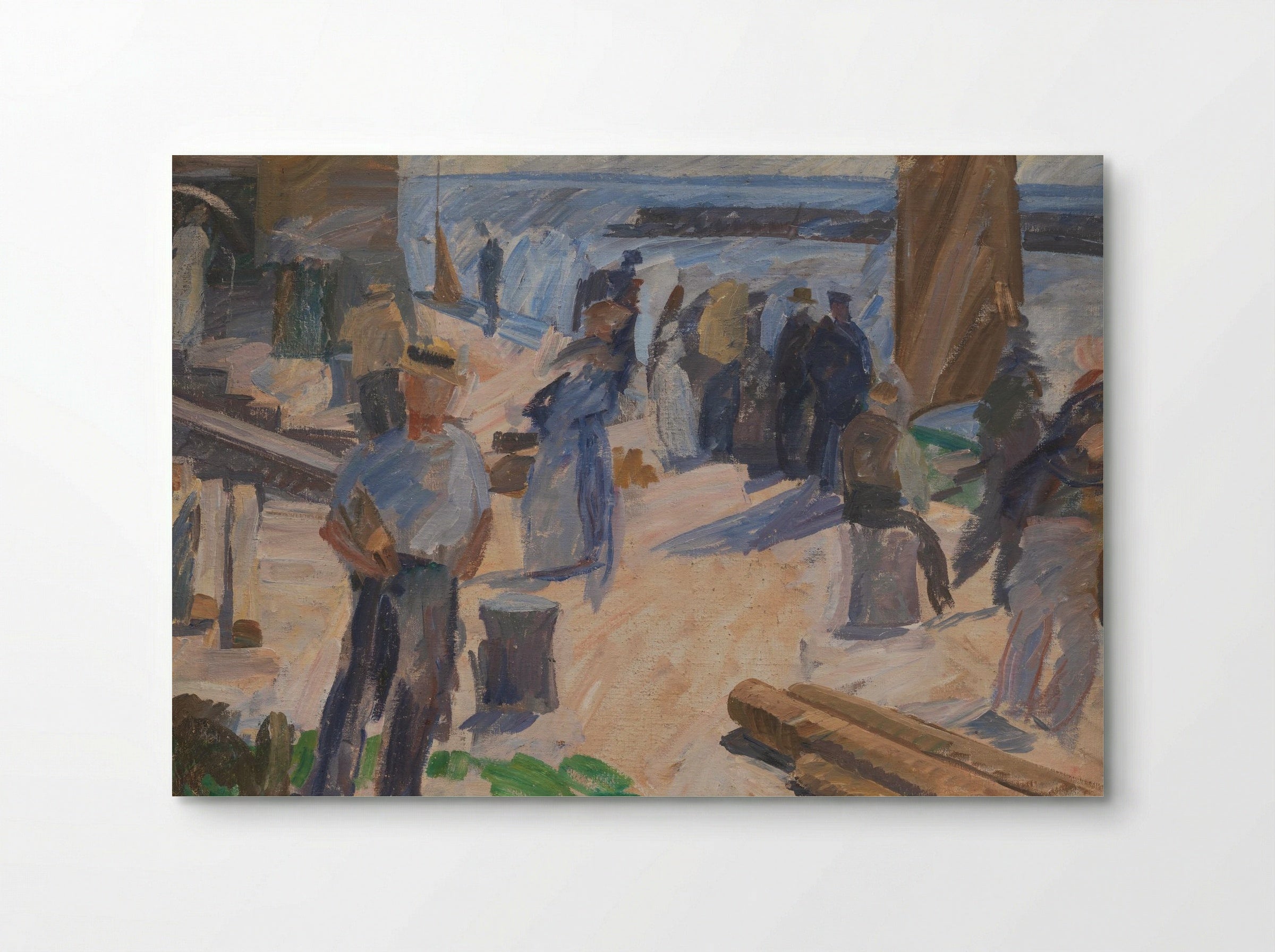 The Mail Boat is Coming, Christianshavn - Edvard Weie - Poster