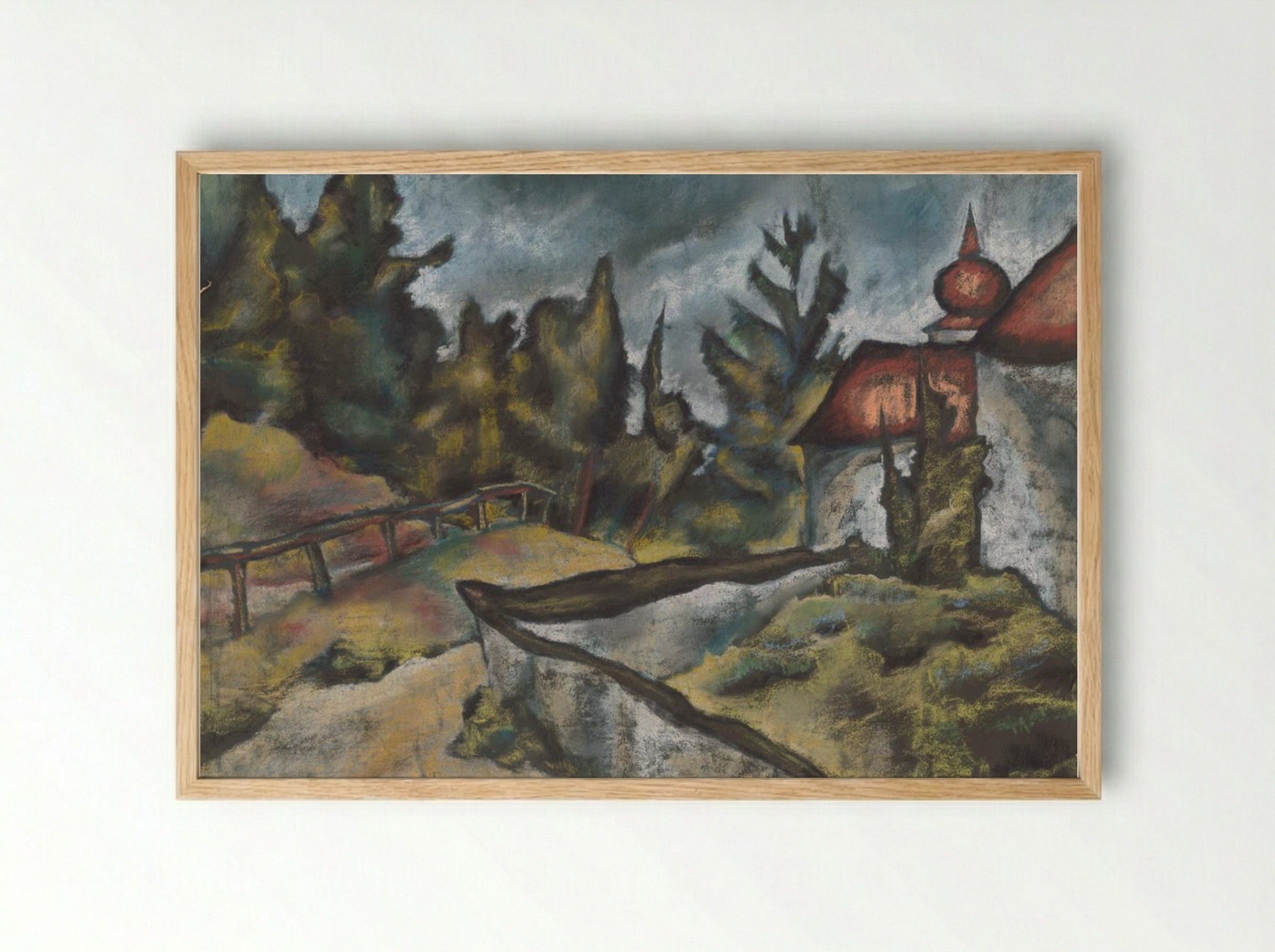 Kosice Calvary - Konstantin Bauer - Framed Print Wood