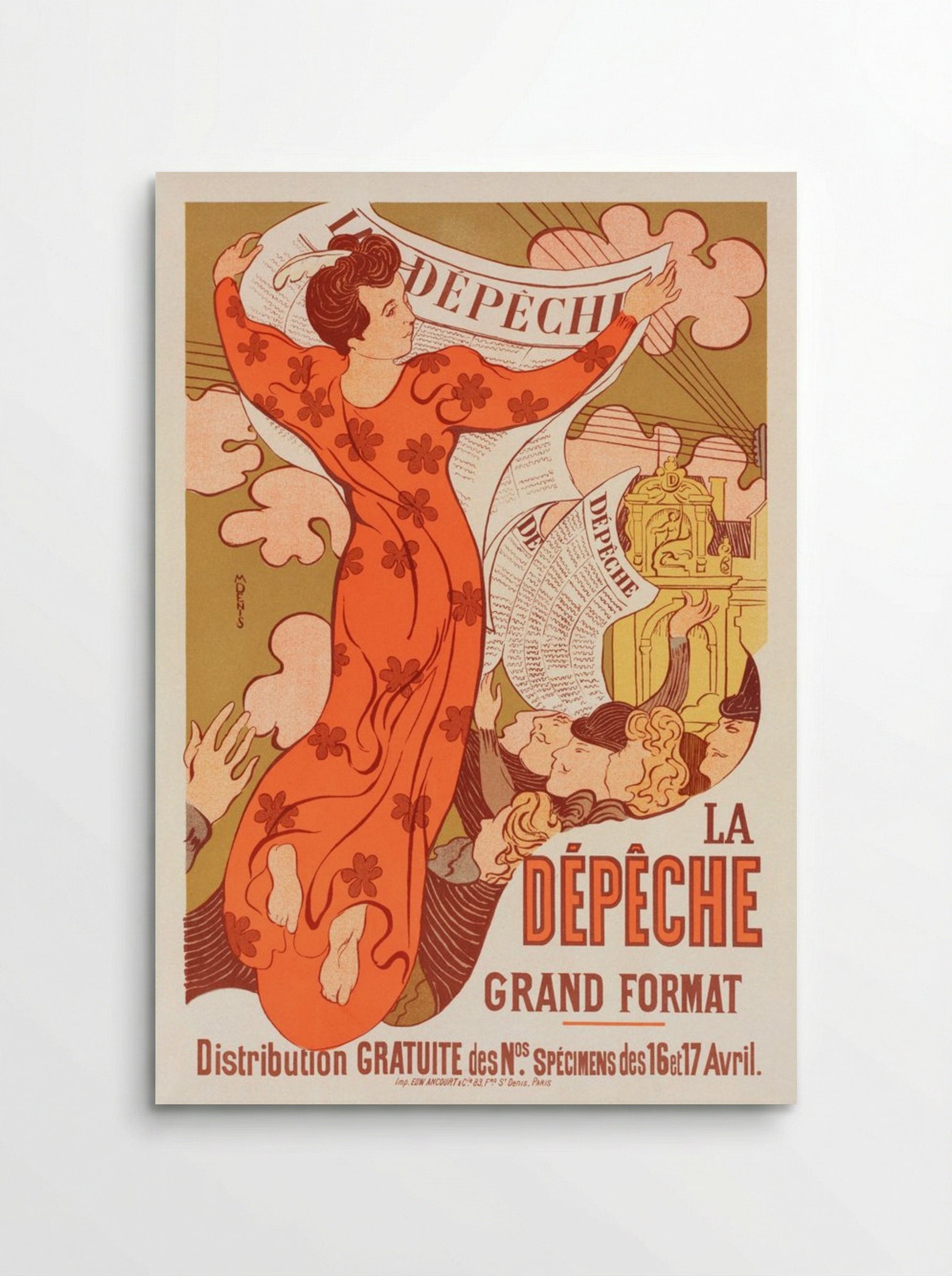 Poster for La Dépêche de Toulouse - Maurice Denis - Poster
