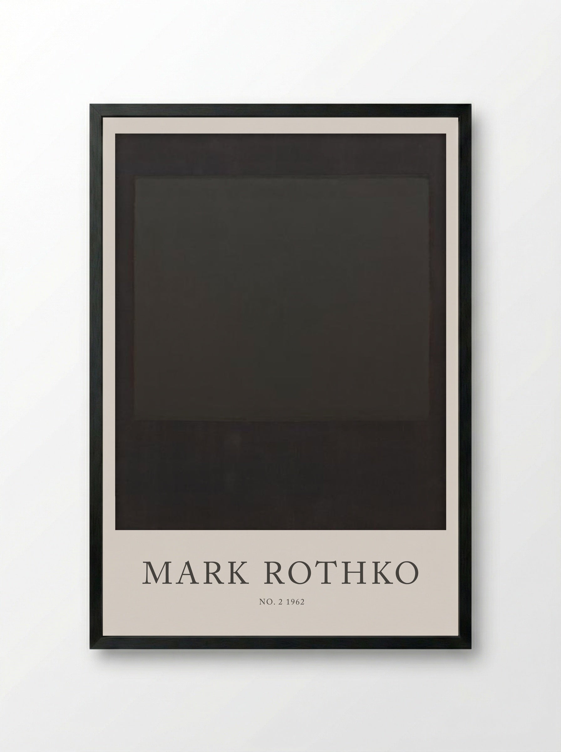 No. 2 - Mark Rothko - Framed Print Black