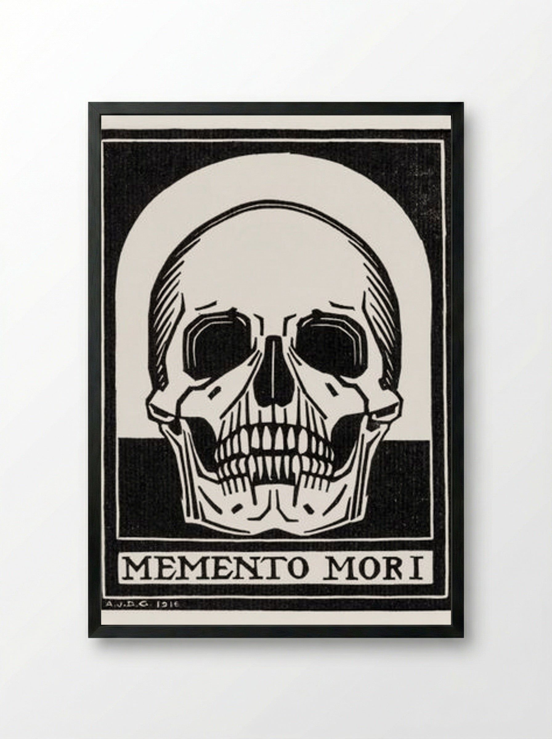 Memento Mori - Julie de Graag - Framed Print Black