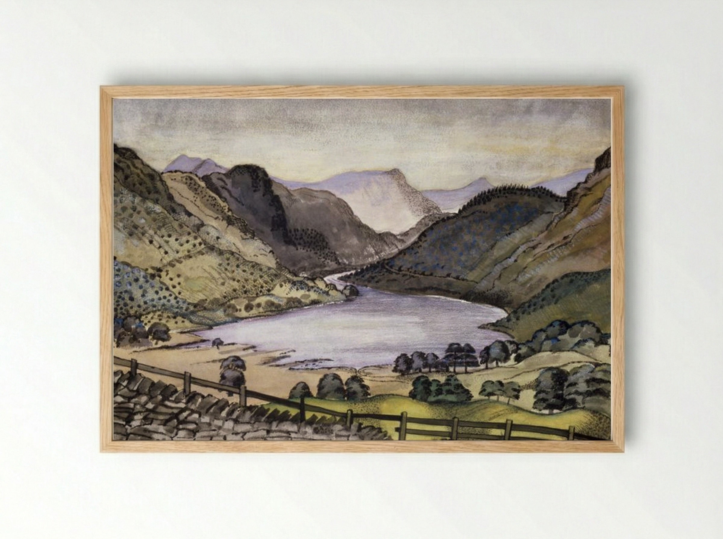 Thirlmere - Paul Nash - Framed Print Wood