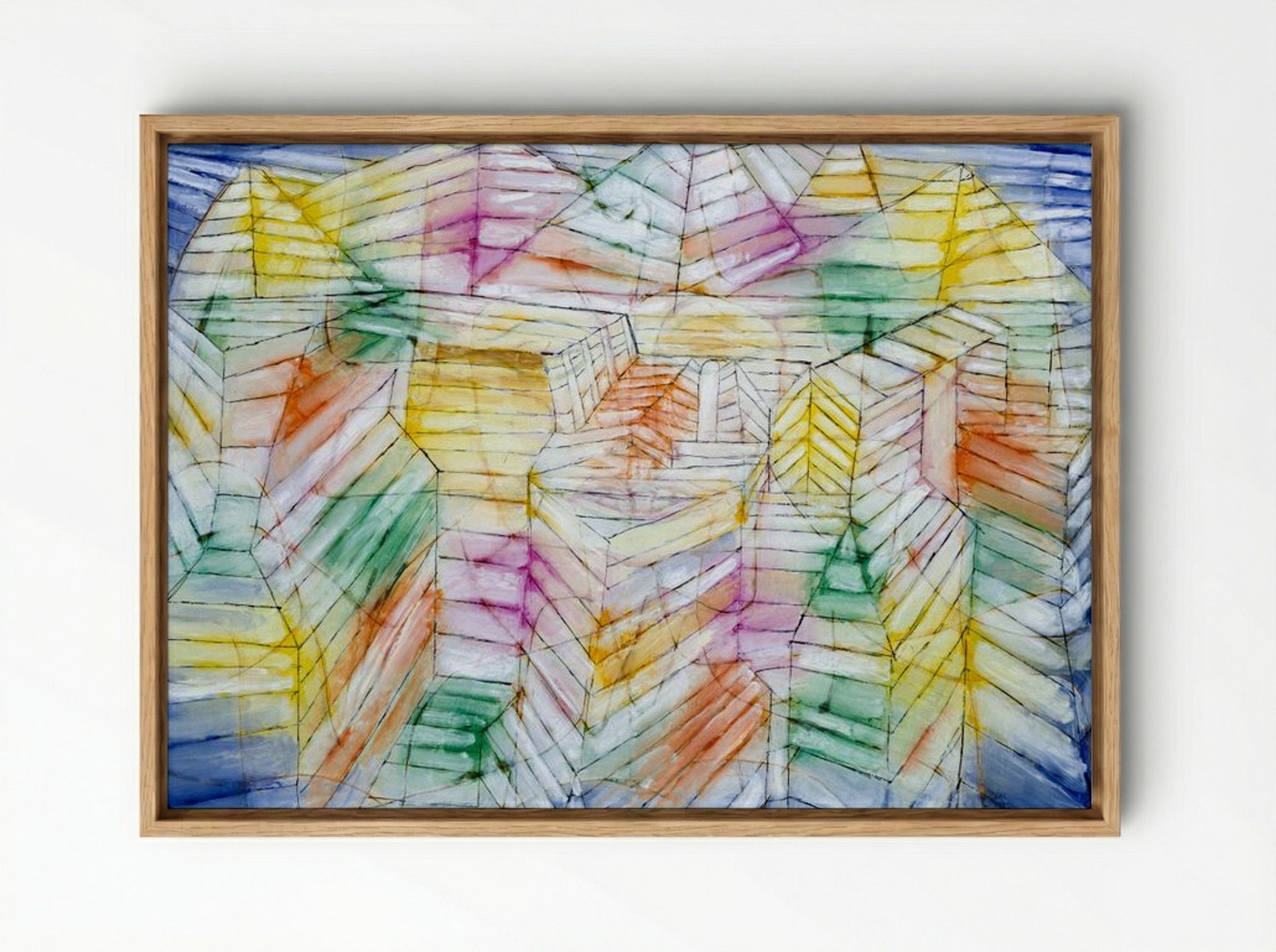 Theater, Mountain, Construction - Paul Klee - Framed Canvas Wood