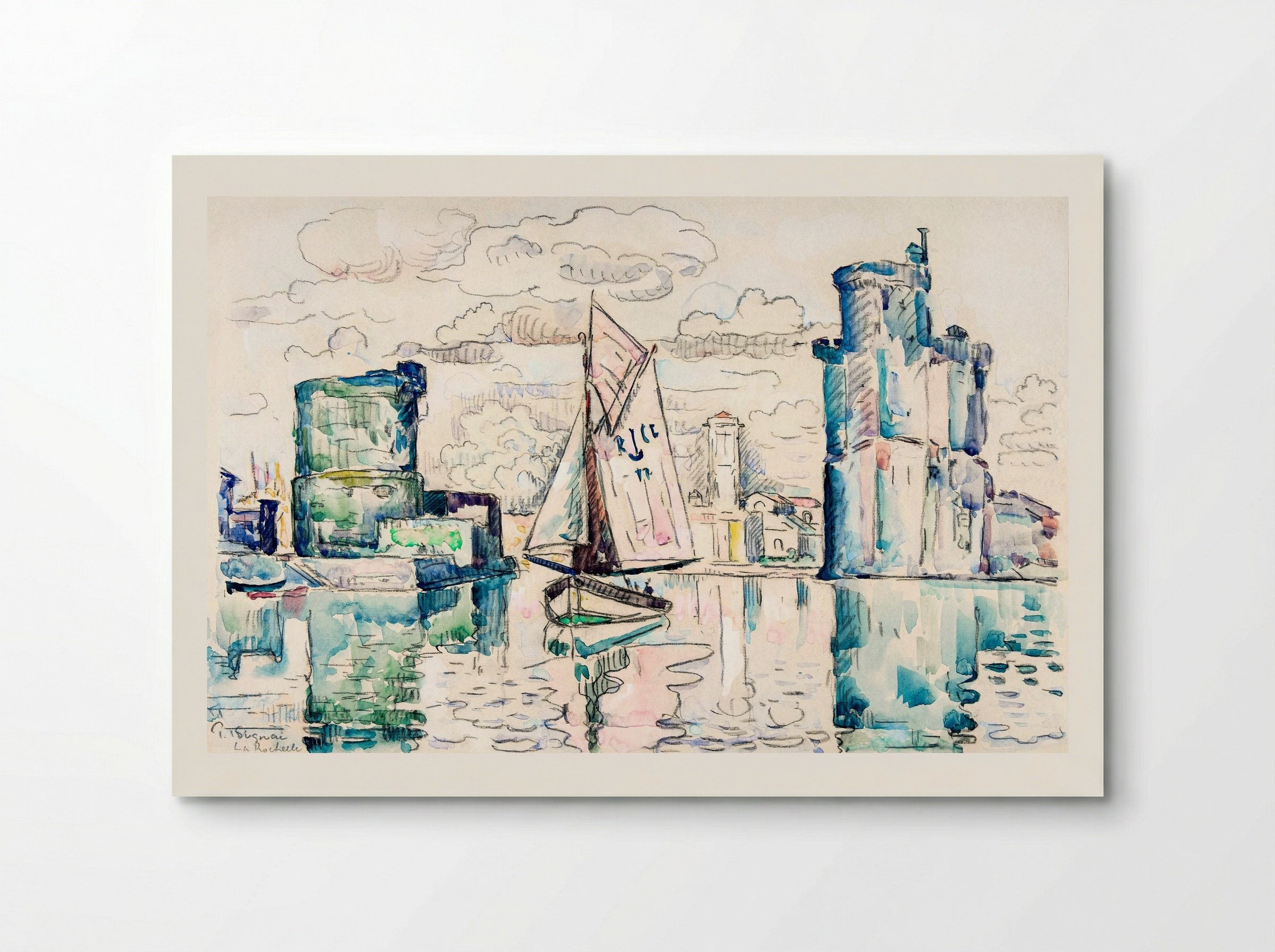 Entrance to the Harbour of La Rochelle - Paul Signac - Poster