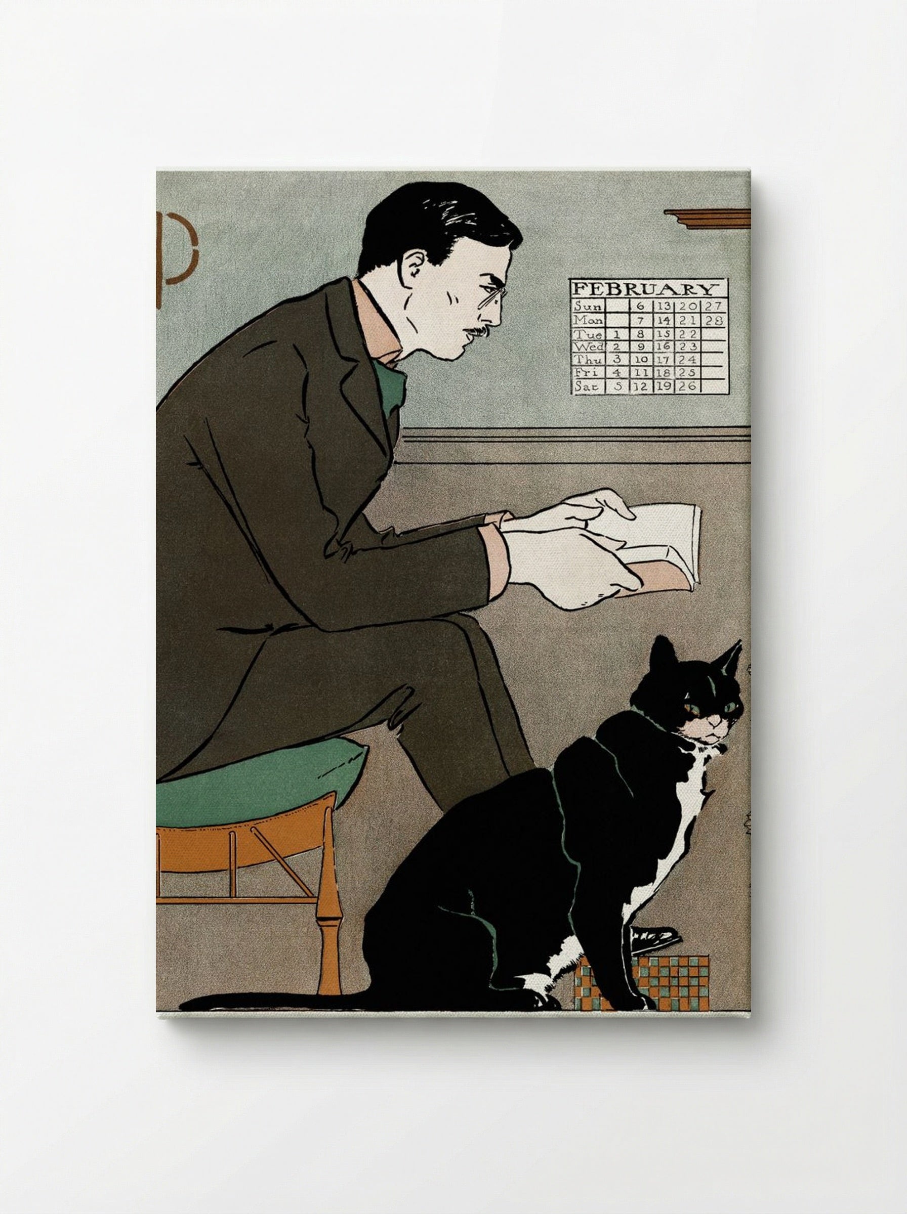 Self-Portrait - Edward Penfield - Canvas