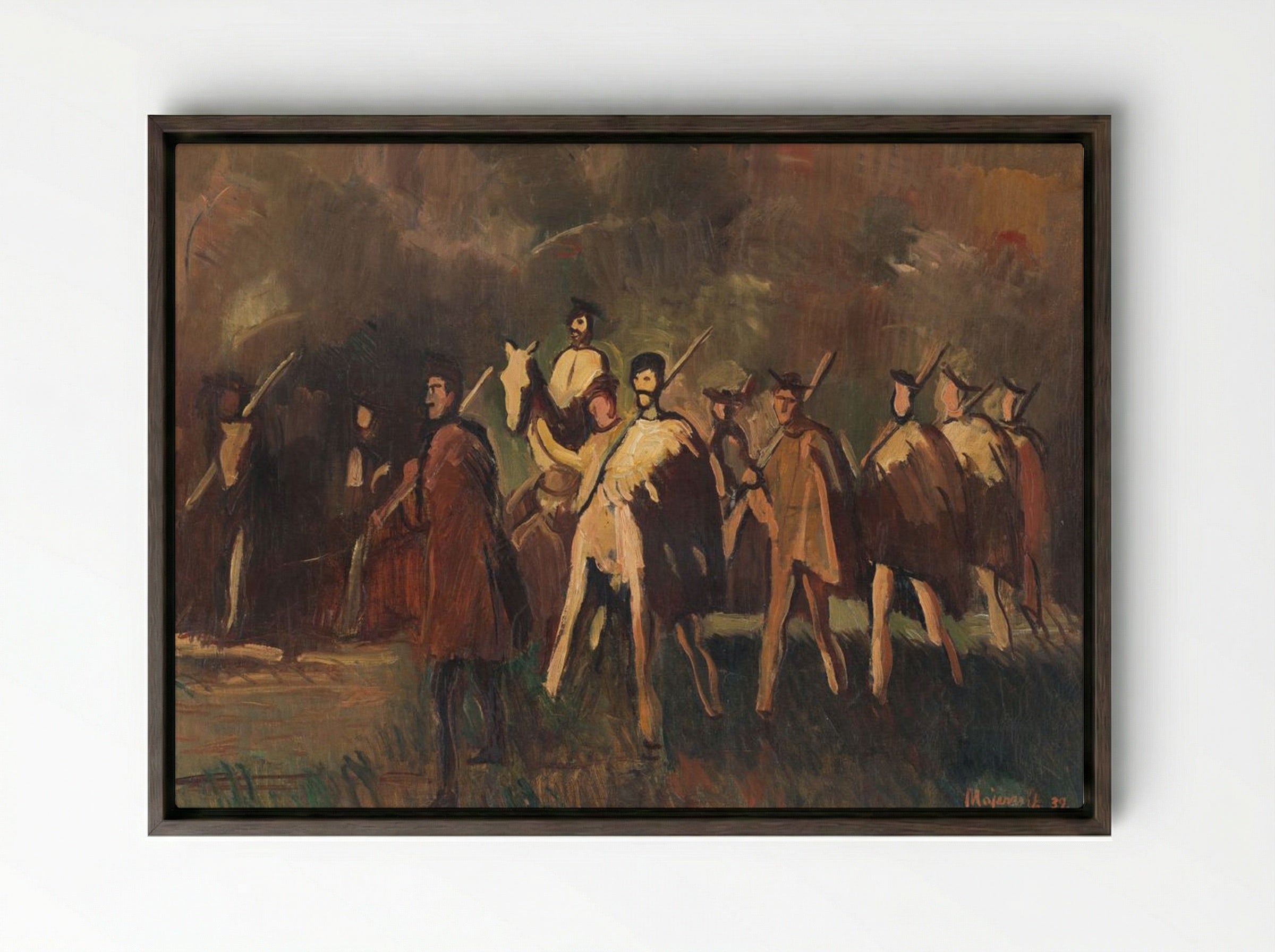 Expedition - Cyprián Majerník - Framed Canvas Dark Wood