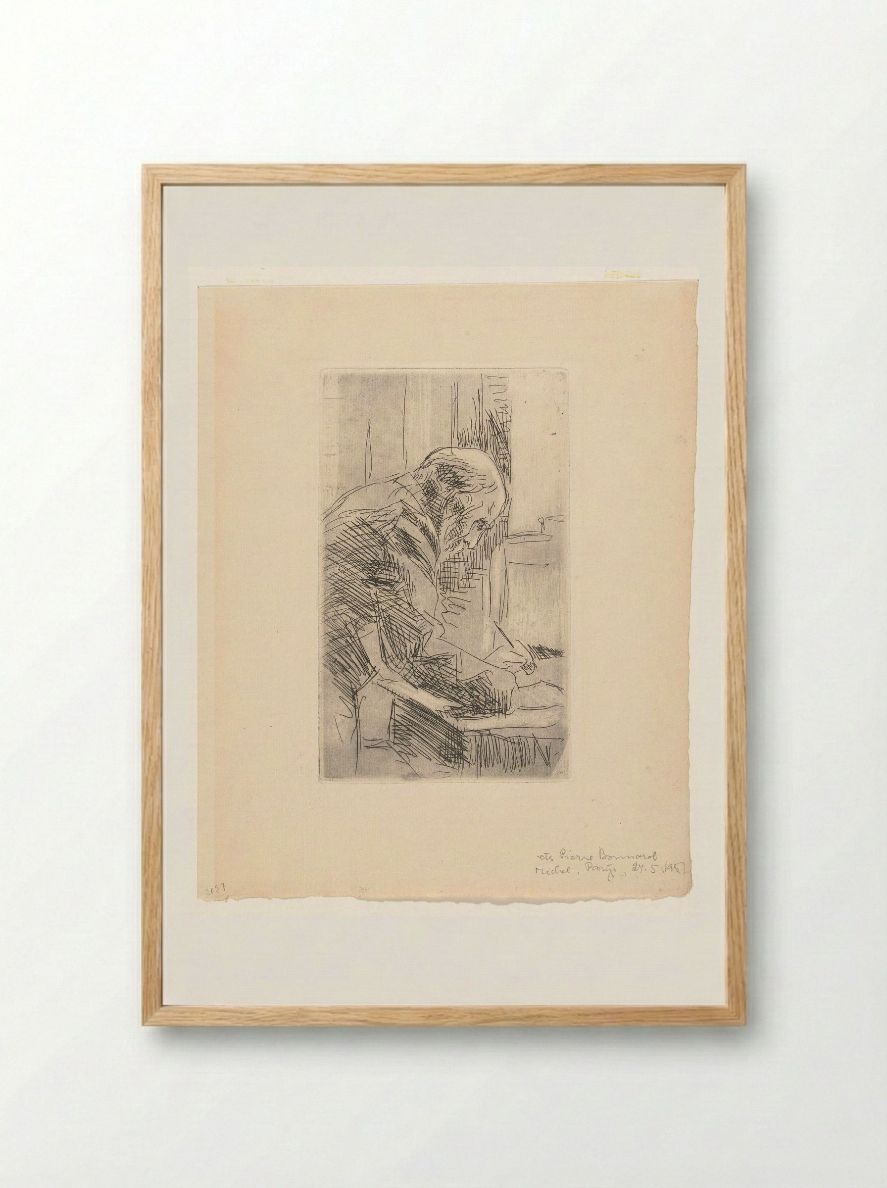 Portrait of Édouard Vuillard - Pierre Bonnard - Framed Print Wood