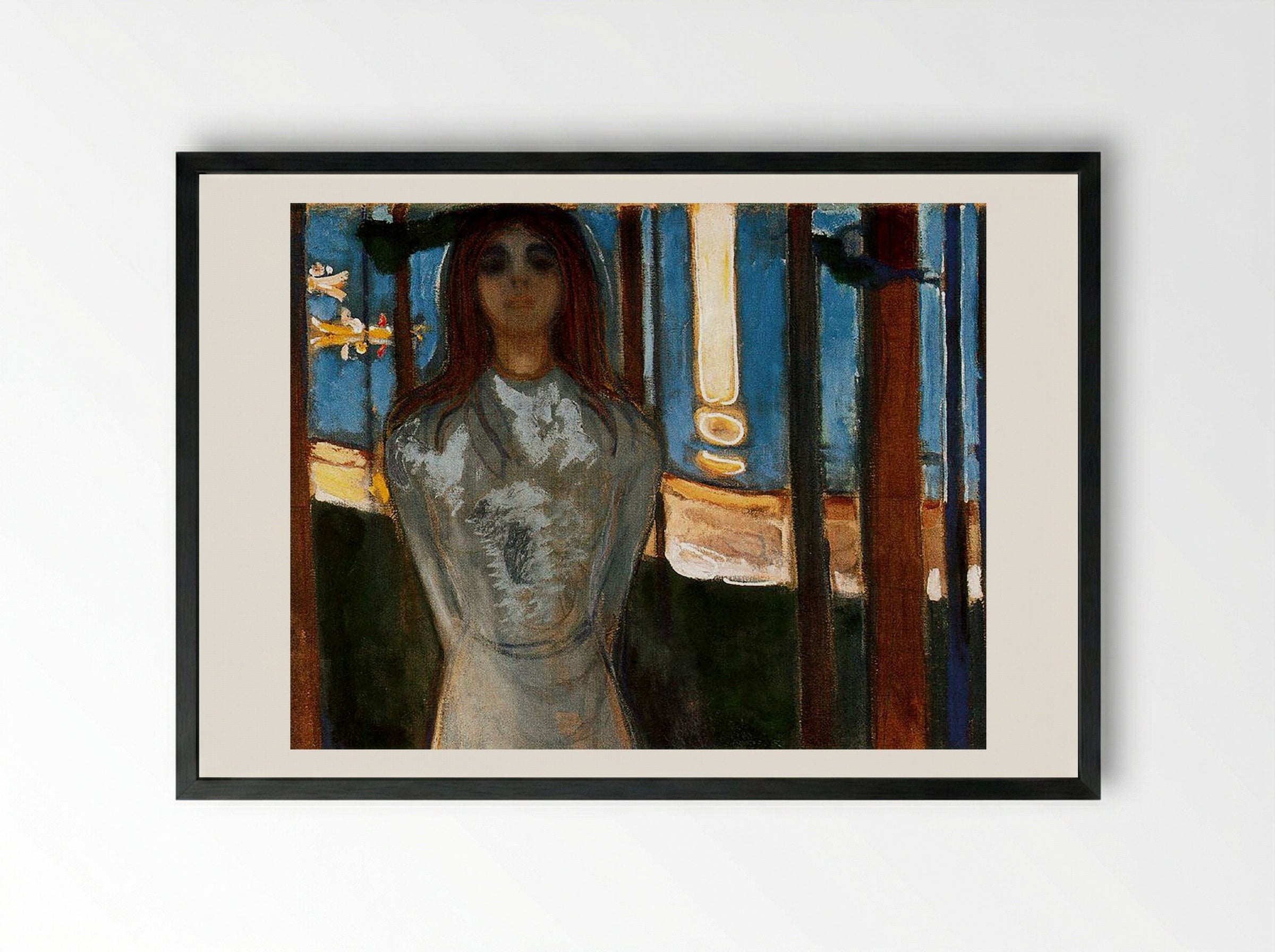 The Voice - Edvard Munch - Framed Print Black