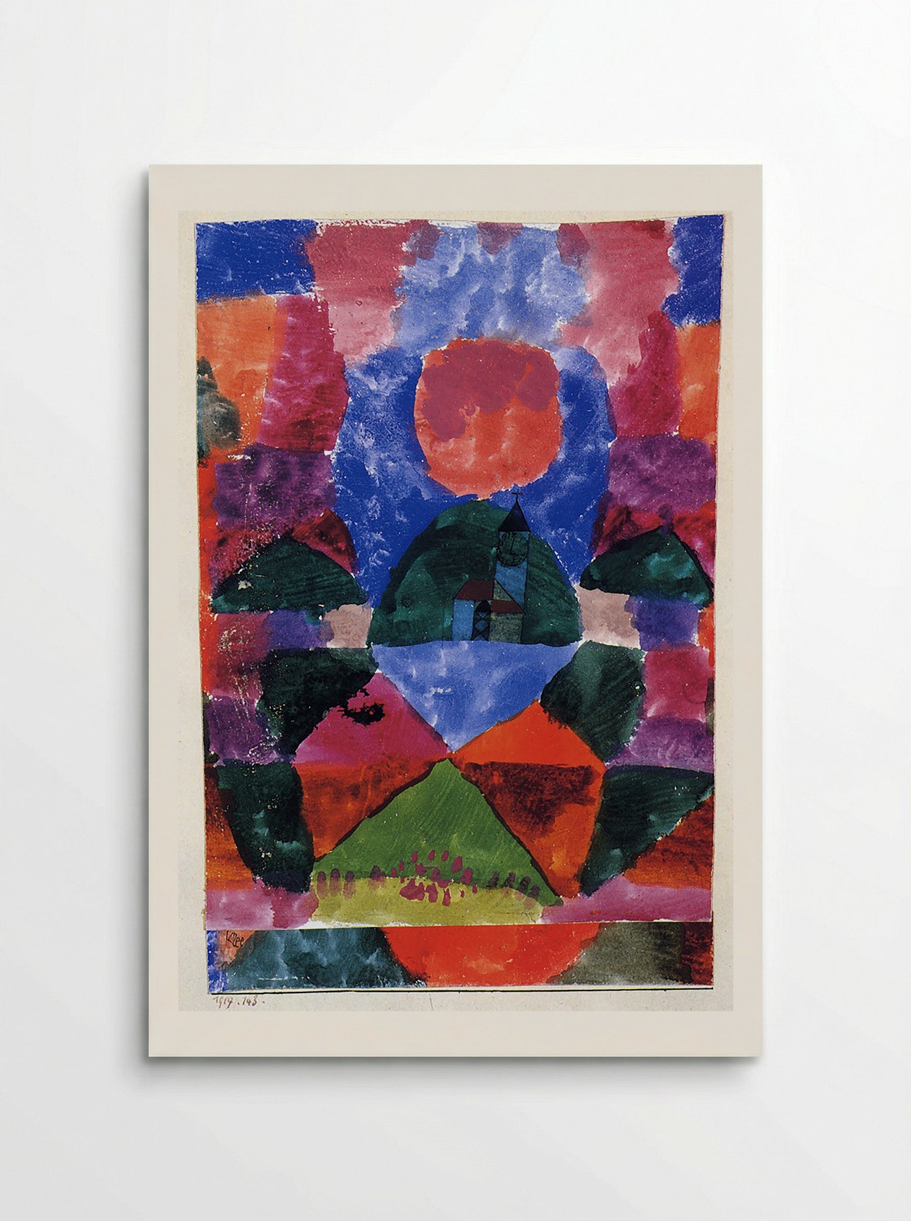 A Pressure of Tegernsee - Paul Klee - Poster