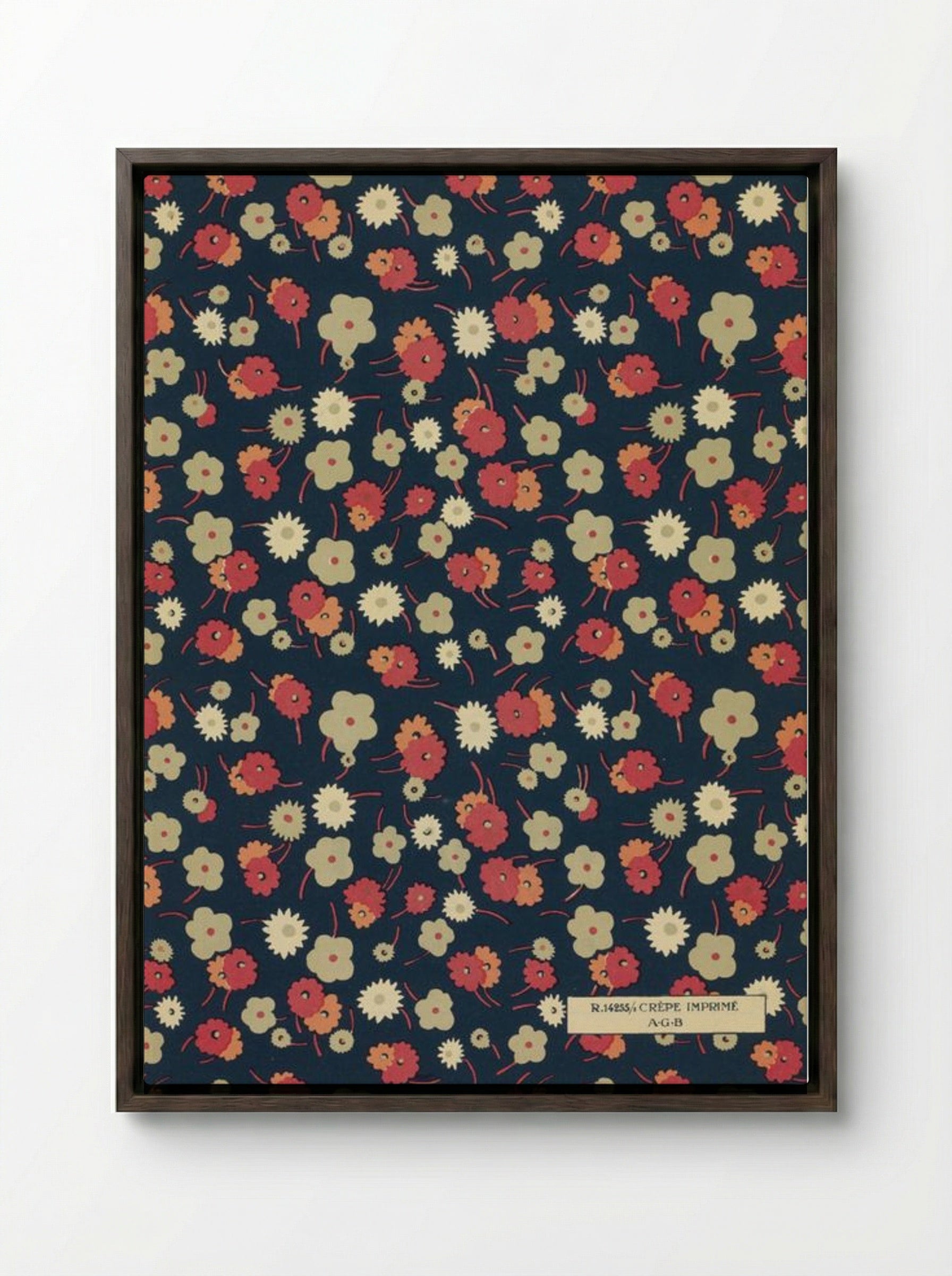 Feuillets de l'Élégance Féminine - Charles Goy - Framed Canvas Dark Wood