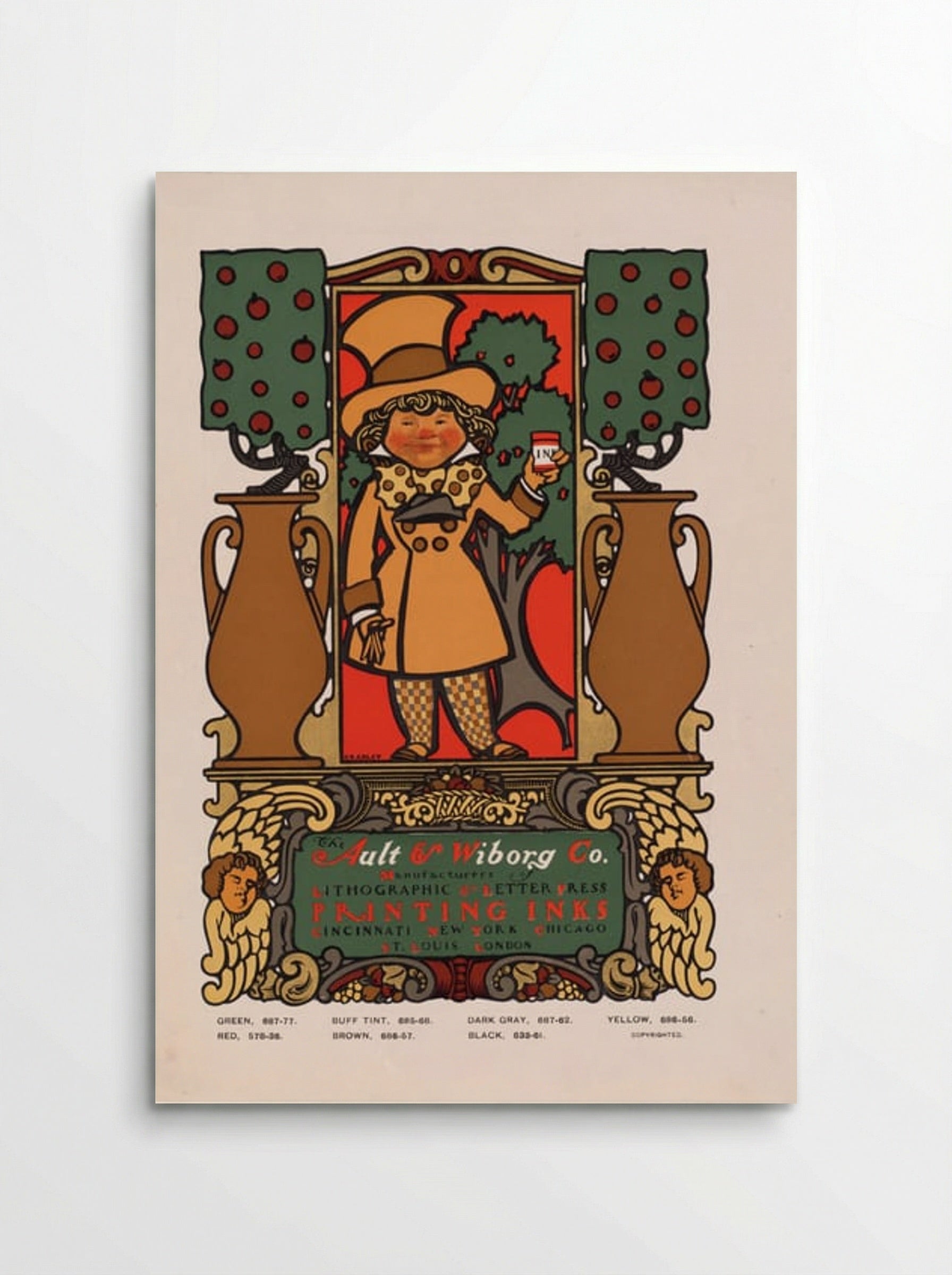 The Ault & Wiborg Co. (Printing Inks Advertisement) - Will H. Bradley - Poster