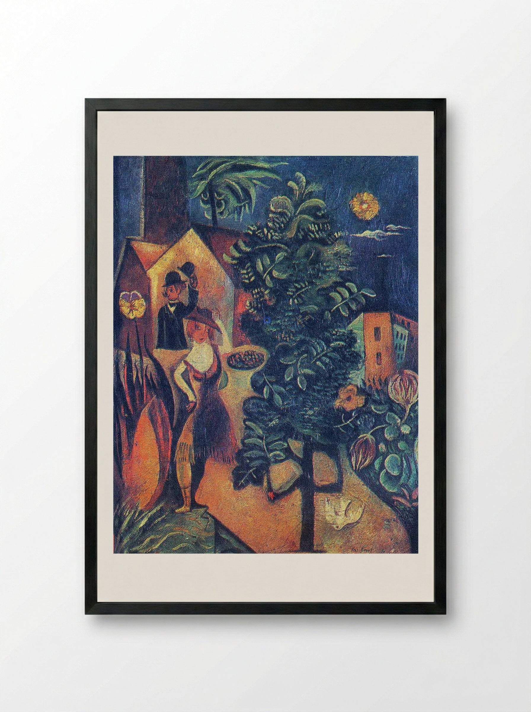 Hat in Hand, Hat on Head - Max Ernst - Framed Print Black