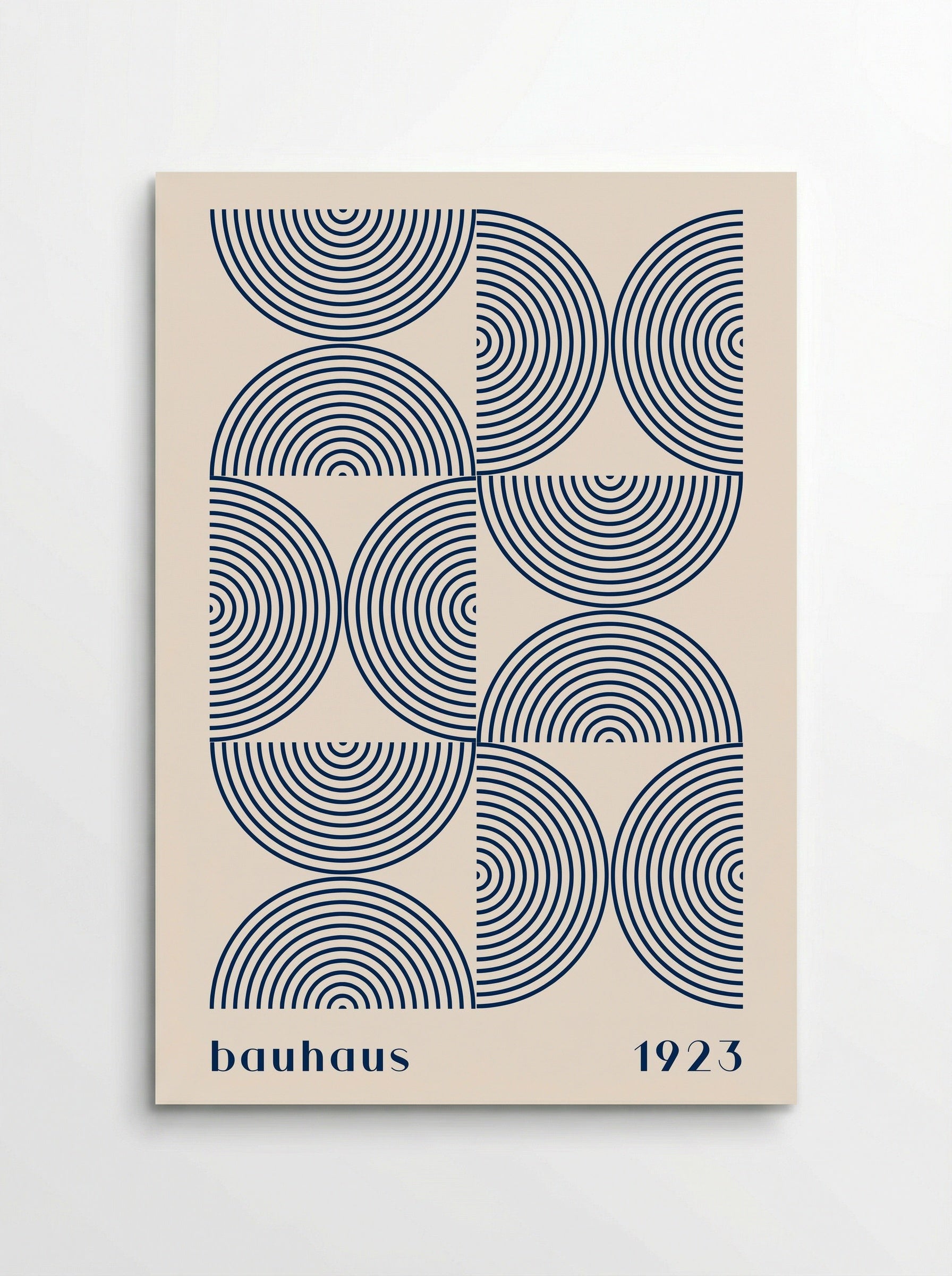 Bauhaus Navy Half-Circles 1923 - Poster