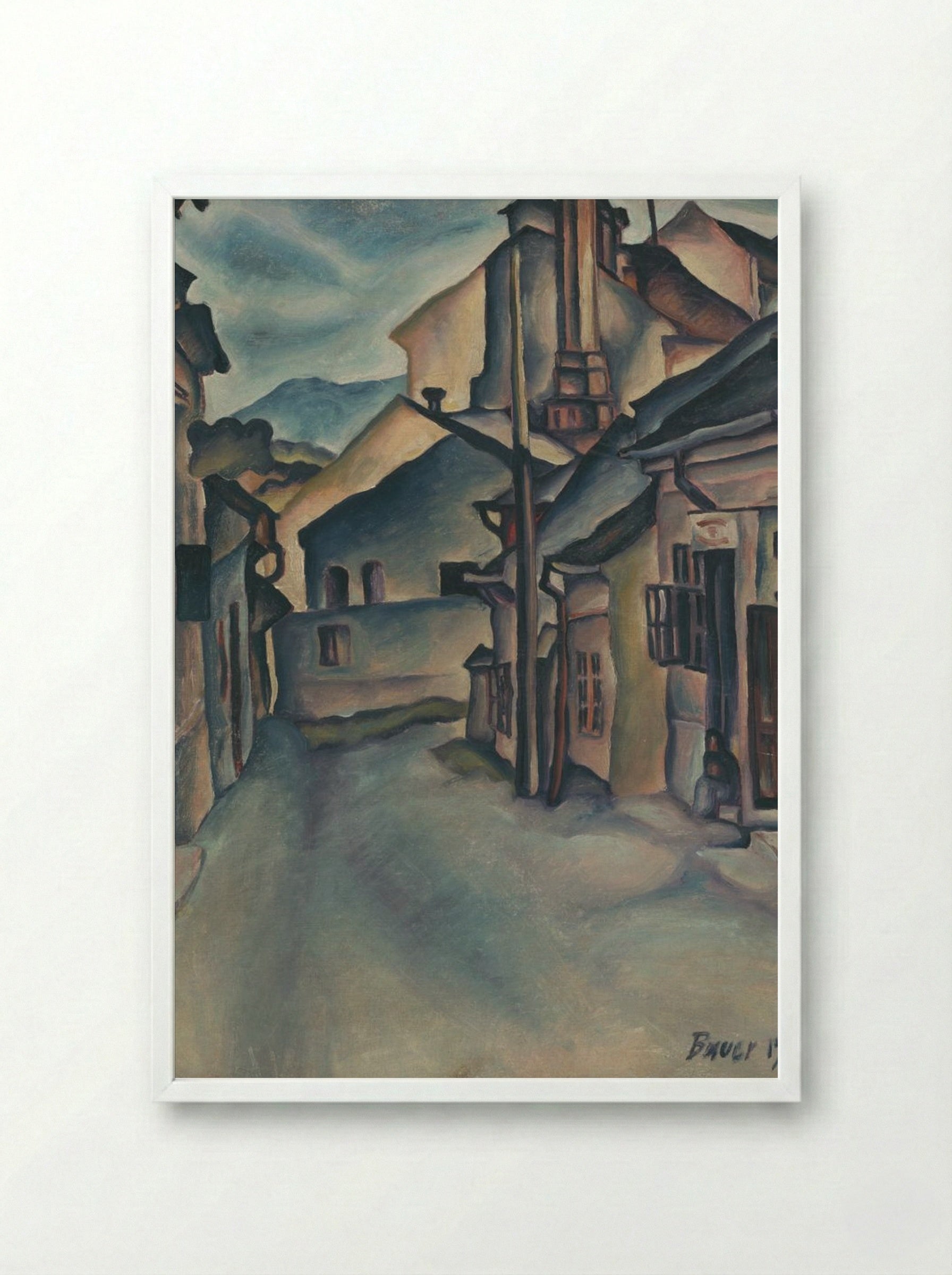 Alley - Konstantin Bauer - Framed Print White