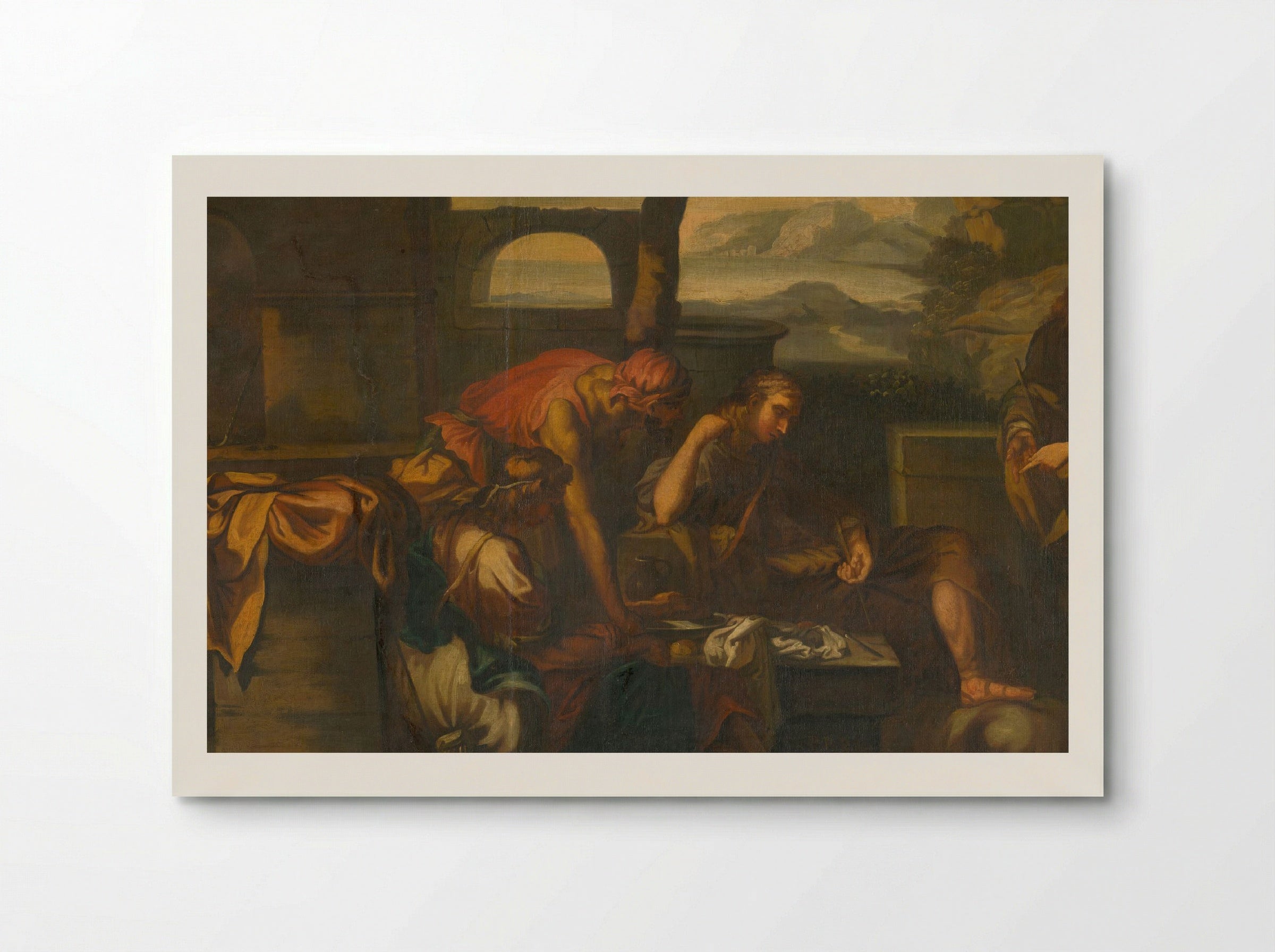 Biblical Scene with Figures - Fine Art Print - Poster